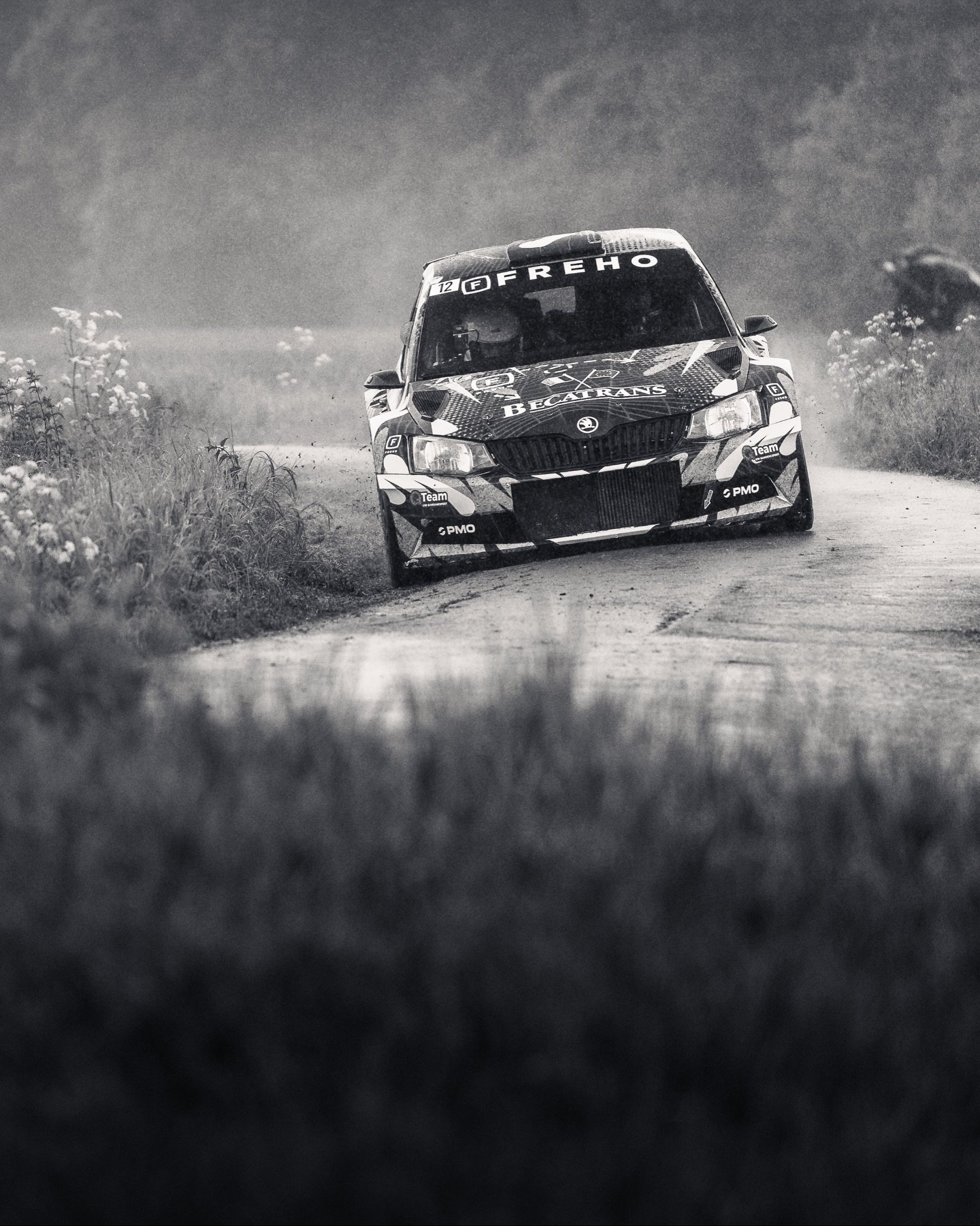 After the harsh sun in Wallonie, Monteberg gave us the complete opposite: a day full of rain, mud and emotion.

Monteberg Rally in black and white.
No colours needed this time. Just contrast, texture and the feeling of a wet rally day.

From soaked s