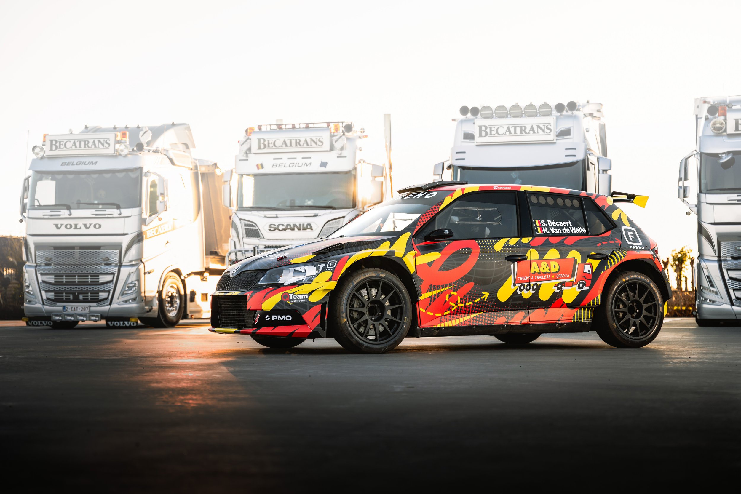 Steve Bécaert Skoda Fabia rally2 Livery