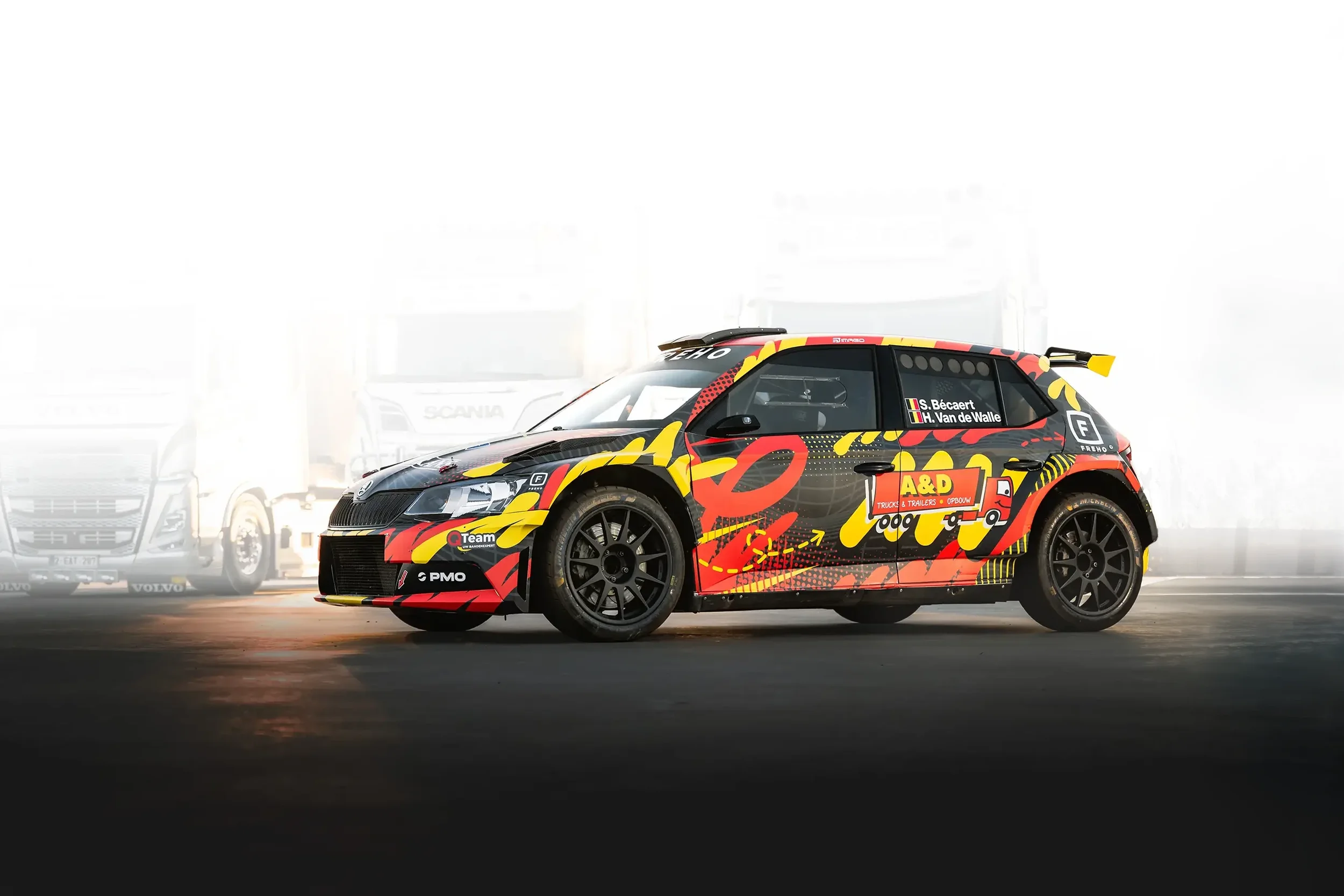 Steve Bécaert, Skoda Fabia R5, Rally livery design, imago motorsport branding, Belgian rally championship. Skoda motorsport