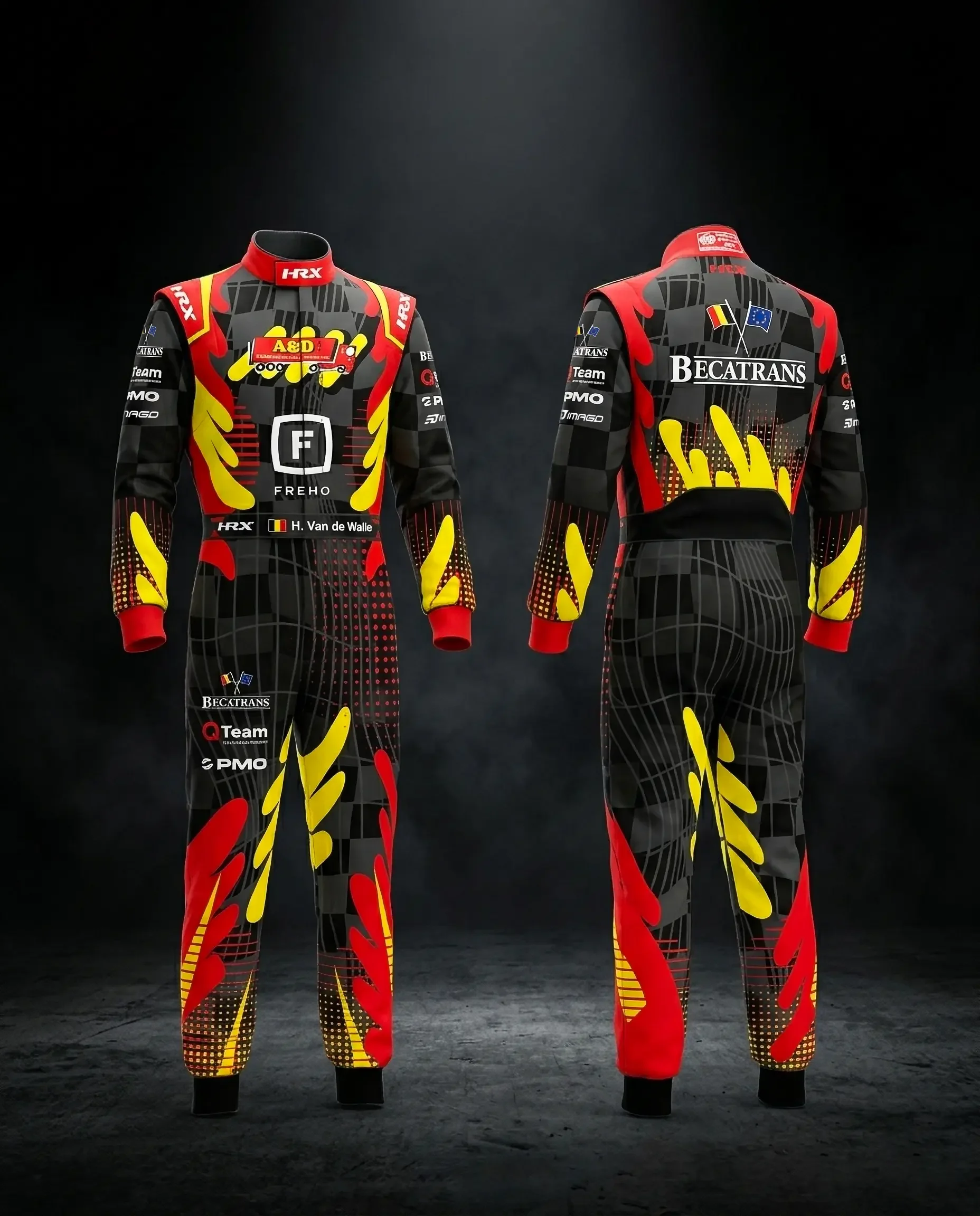 livery design, motorsport livery, imago, overall, hrx, race suit, steve bécaert, rally