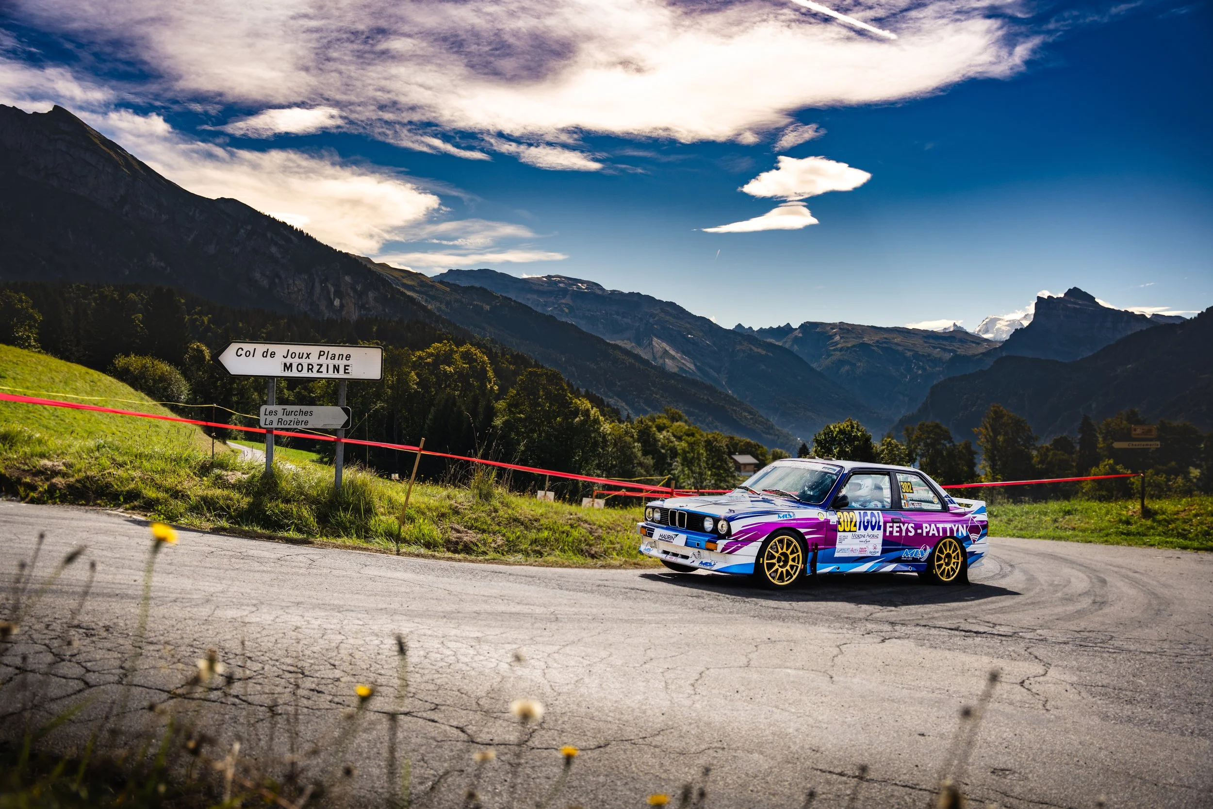 Christophe Merlevede BMW M3 E30 livery design, Rallye du mont Blanc 