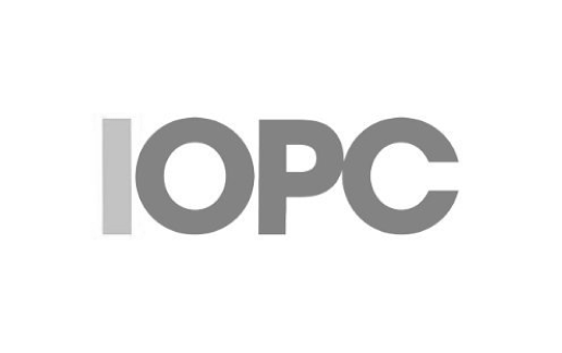 The image features the acronym 'IOPC' in large, gray text on a white background.