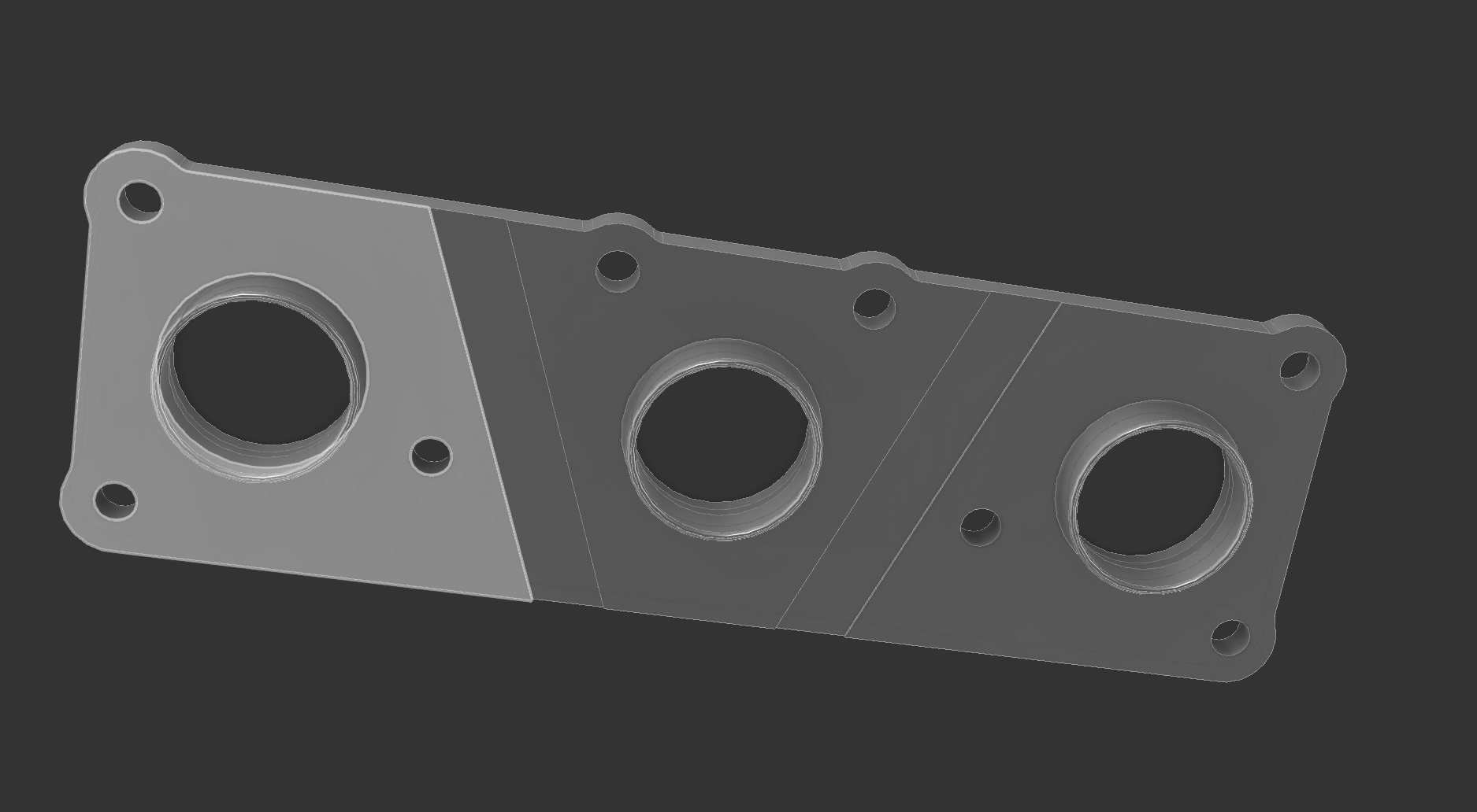 n52 exhaust flange file step stl dwg