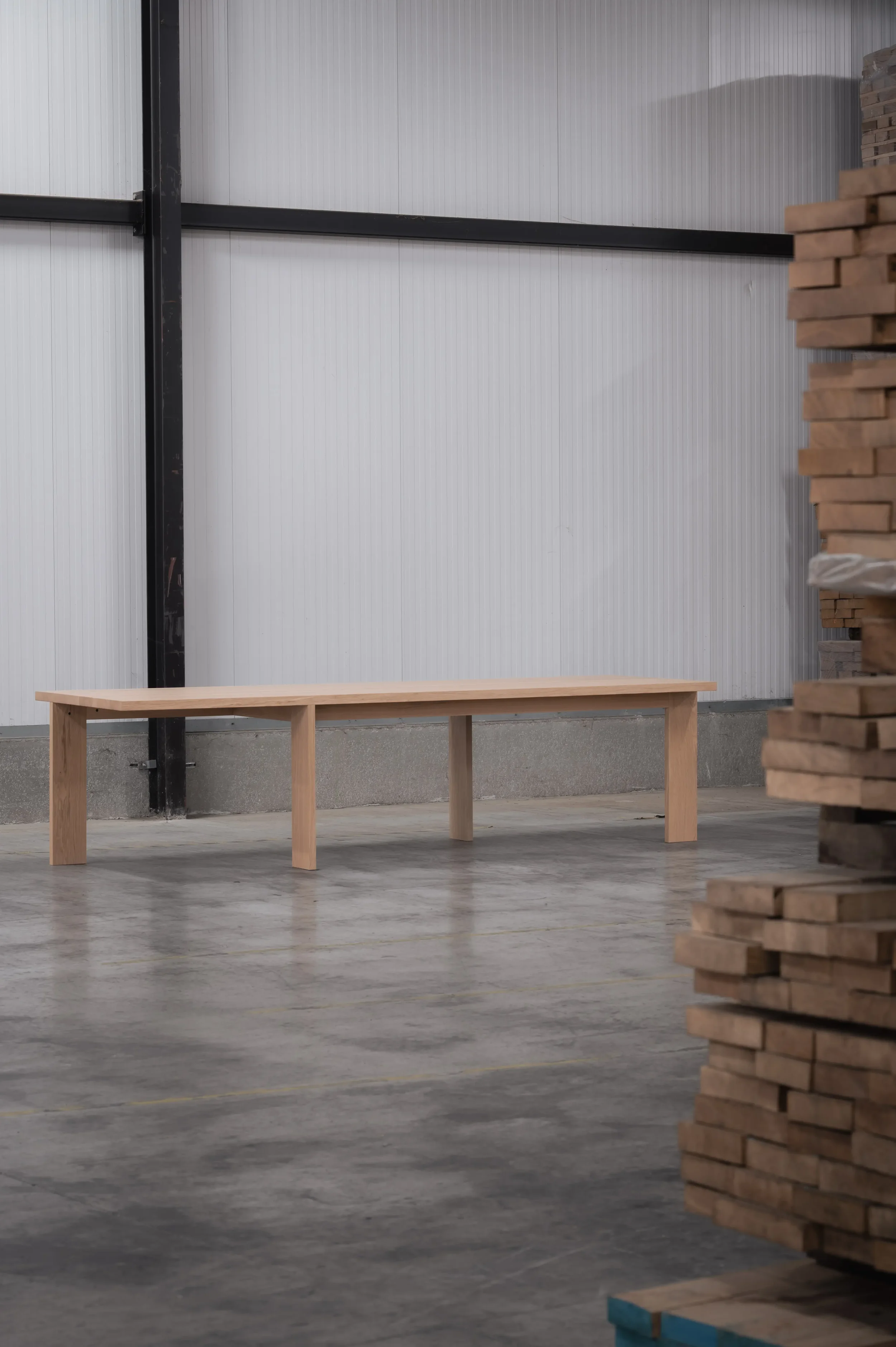 tafel van 3m in massief eik