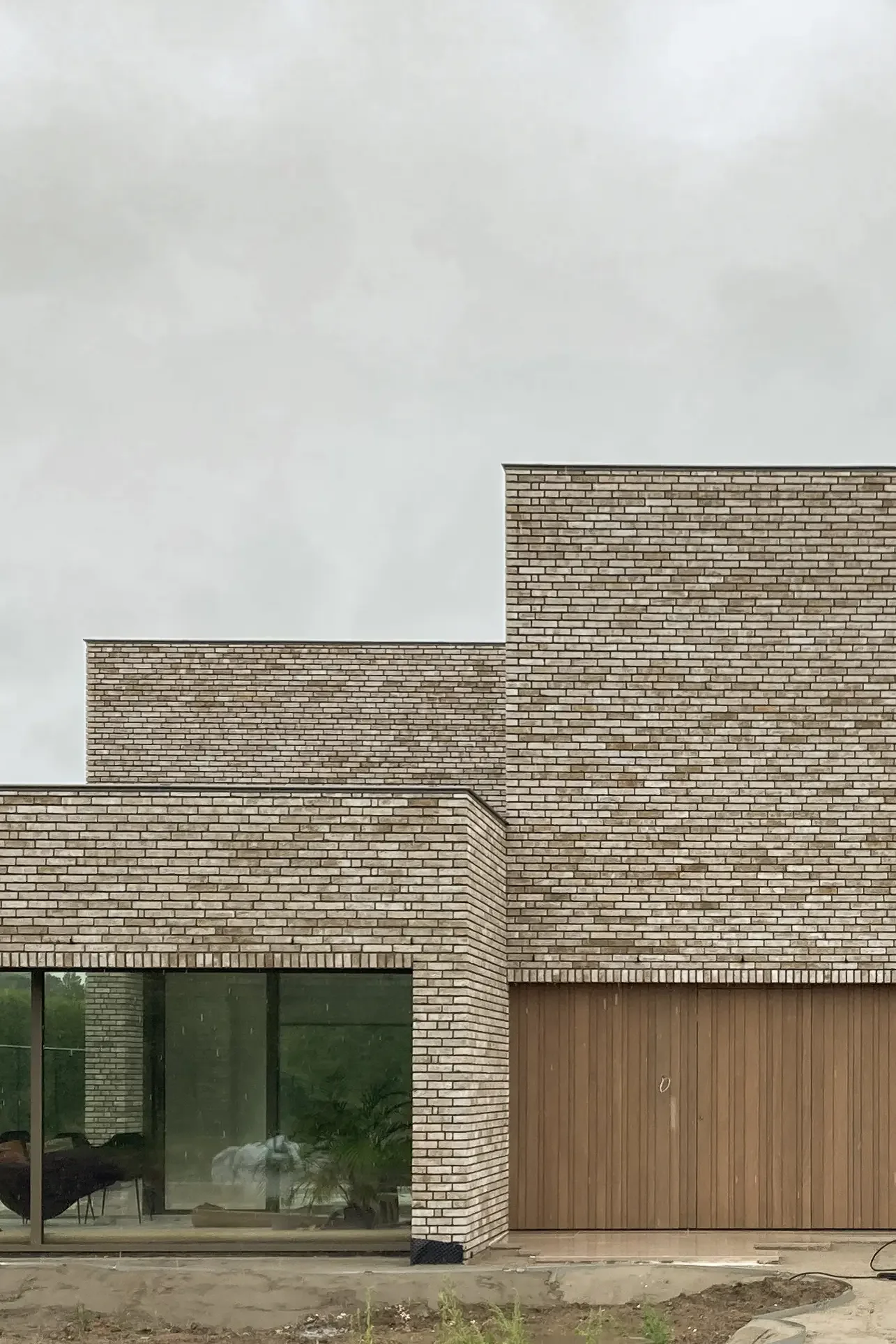 Nieuwbouw eengezinswoning met patio - Oosterzele - voorgevel