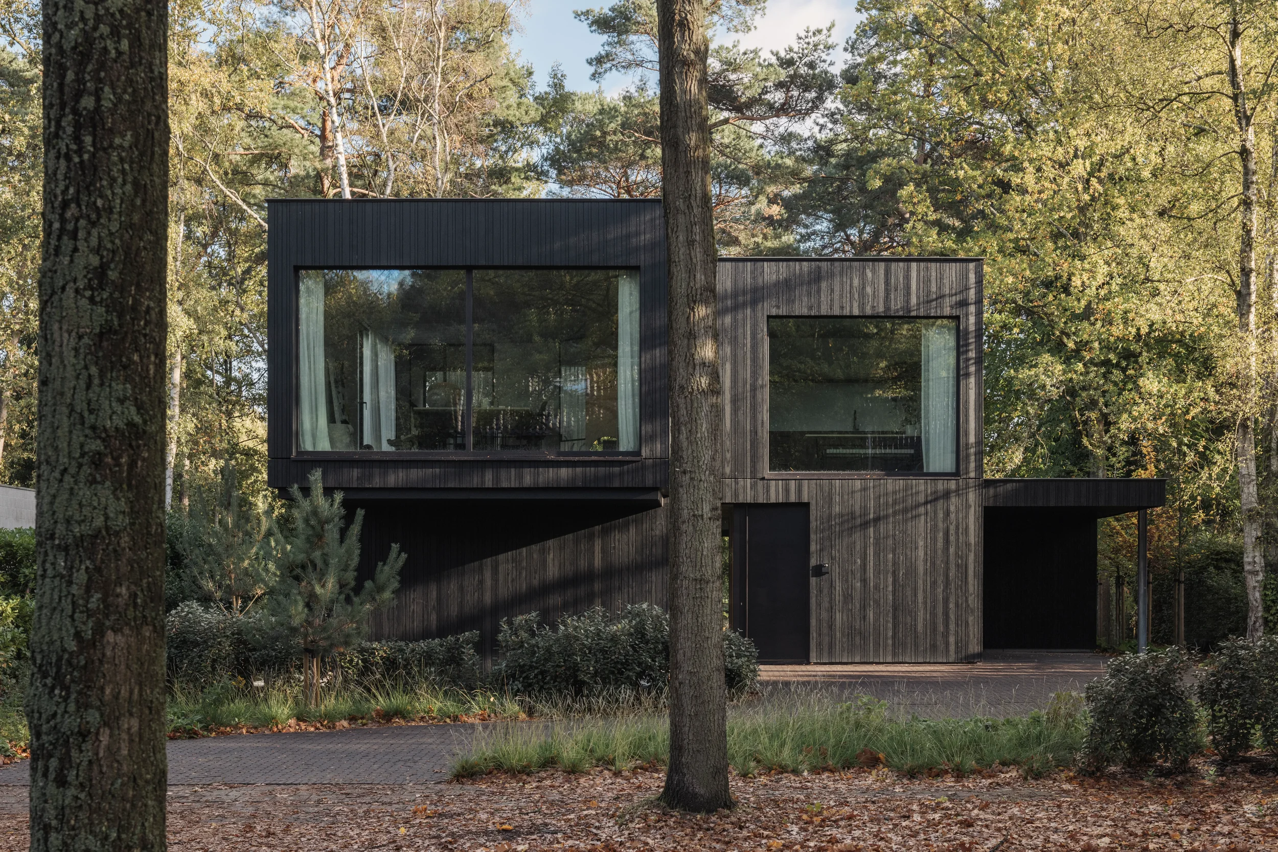 Nieuwbouw eengezinswoning Brasschaat - voorgevel