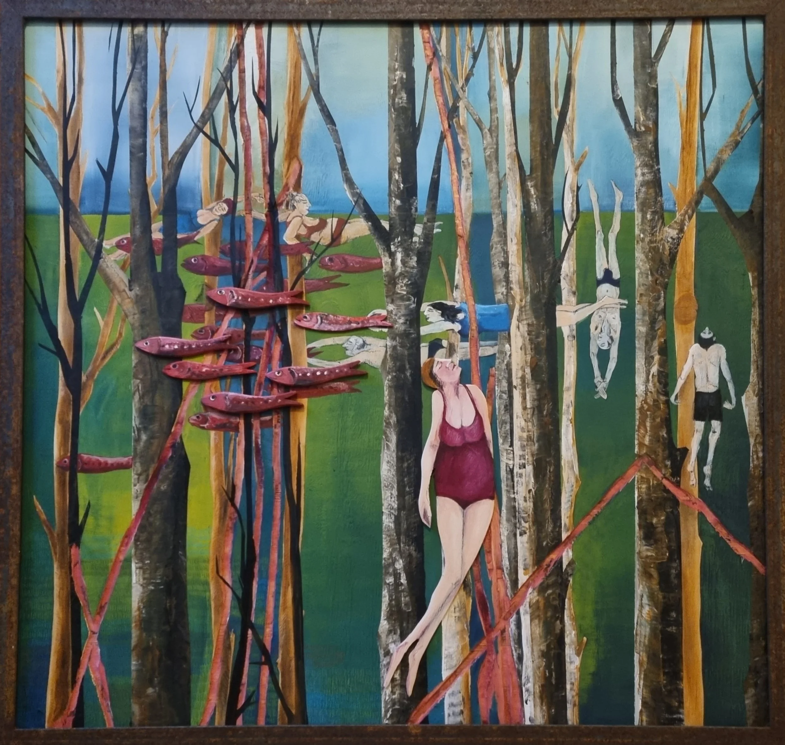 Waldbaden: H 90 cm, B 90 cm