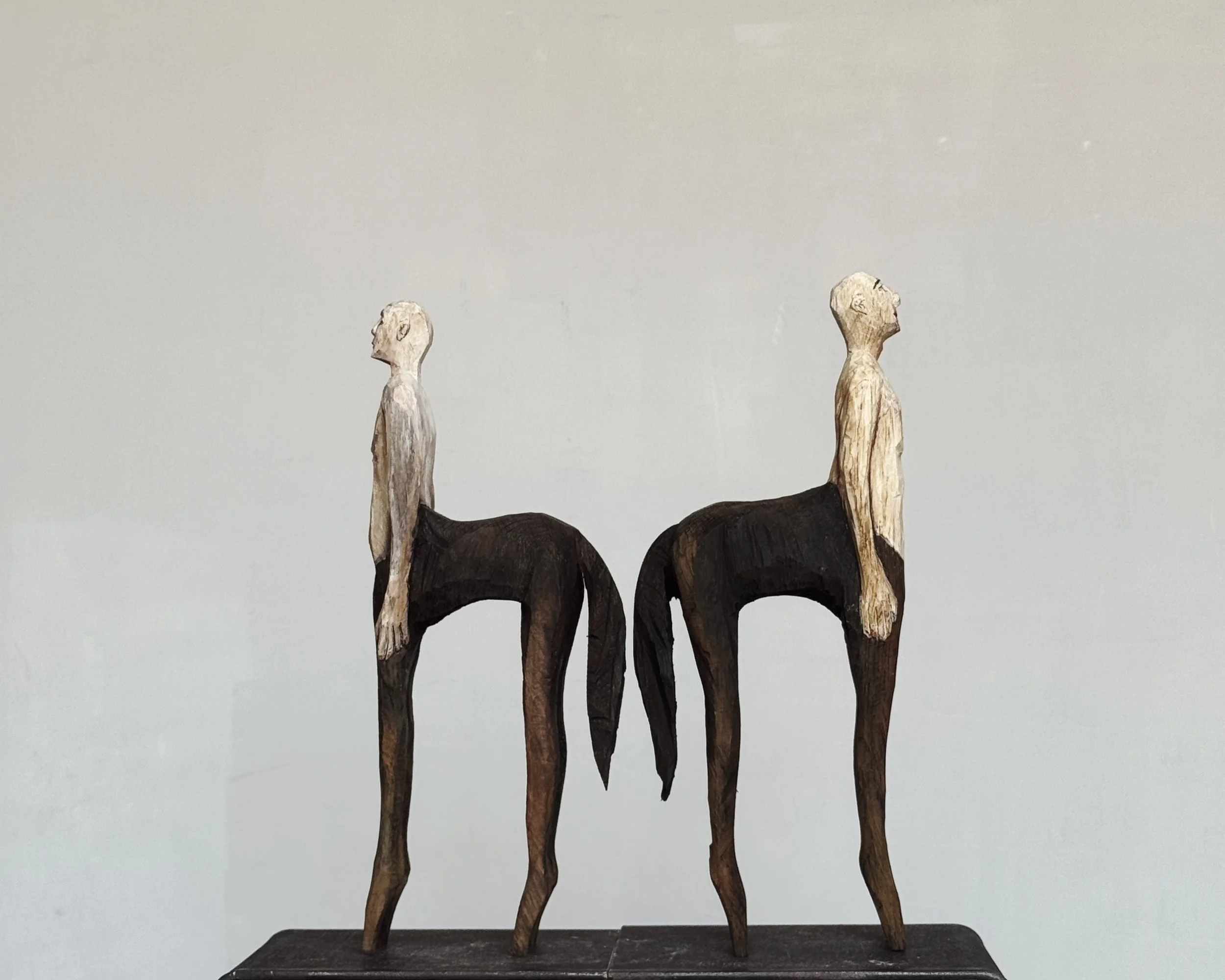 Tipplers: Eiche, Kreide, Eisenacetat, H 36 cm
