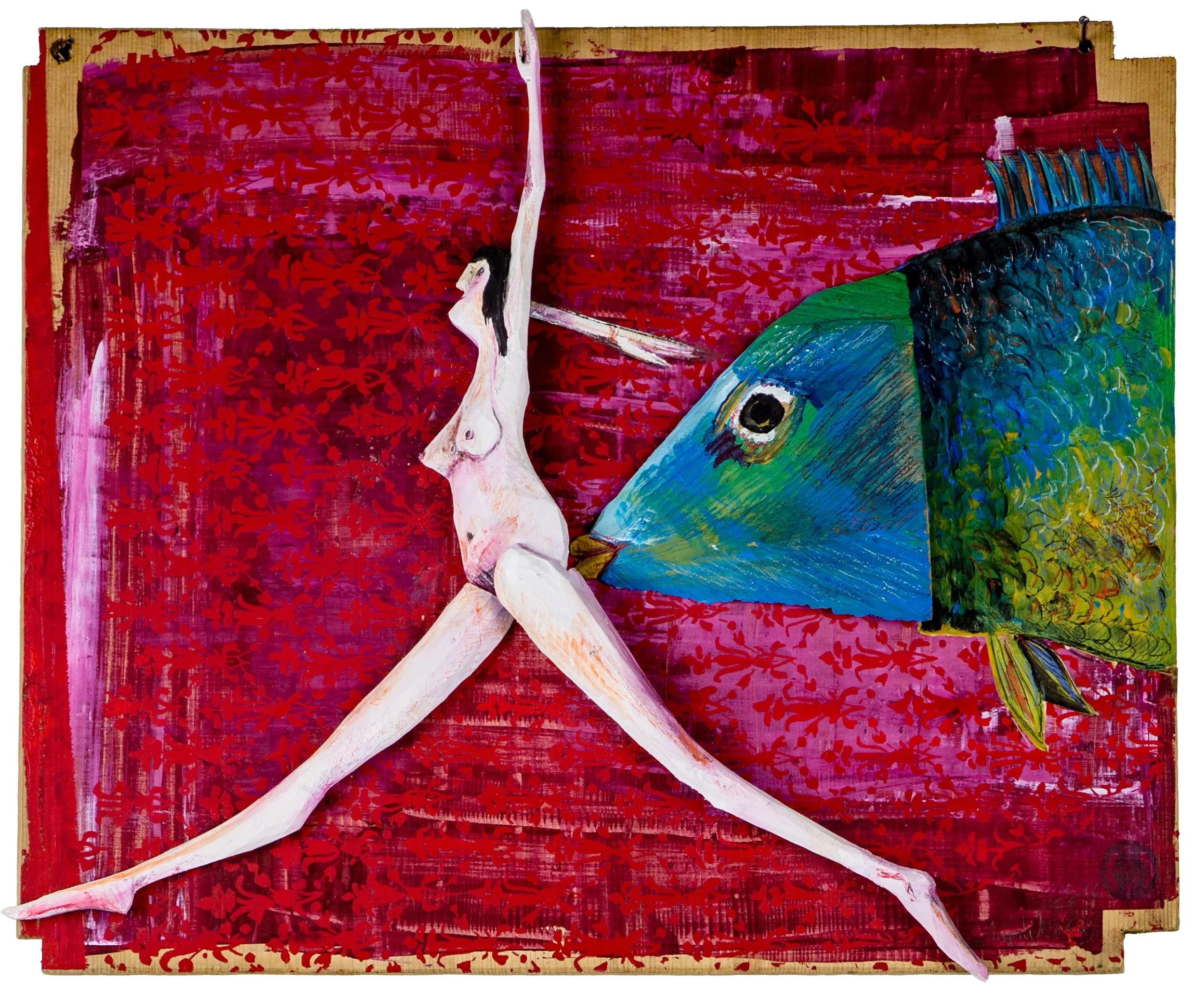 Fischkuss: H 36 cm, B 64 cm