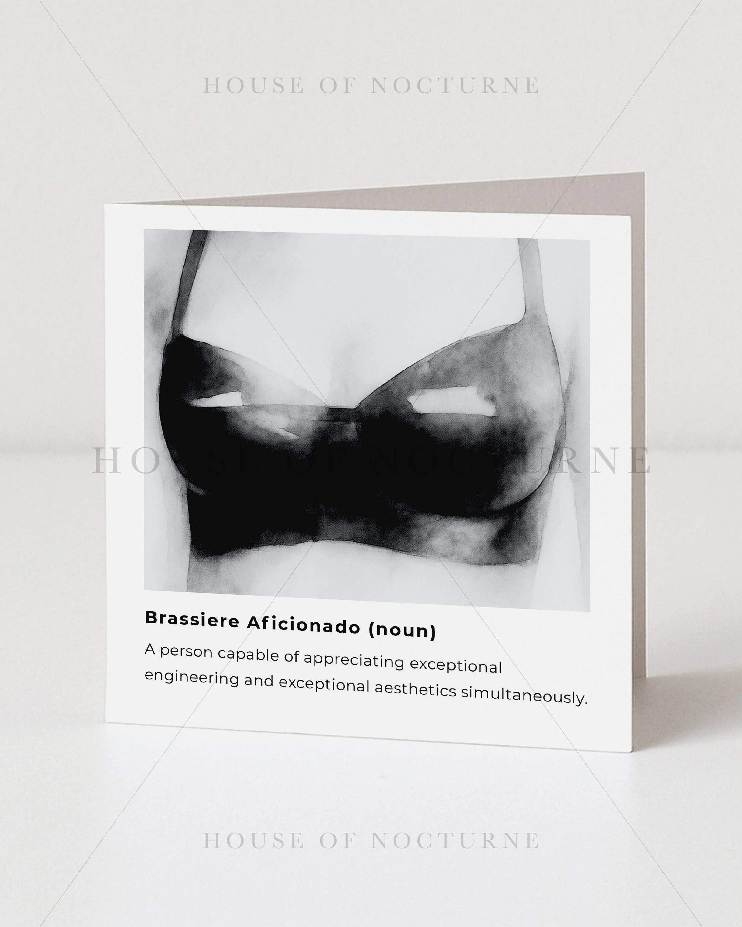 Brassiere Aficionado Fun Greeting Card