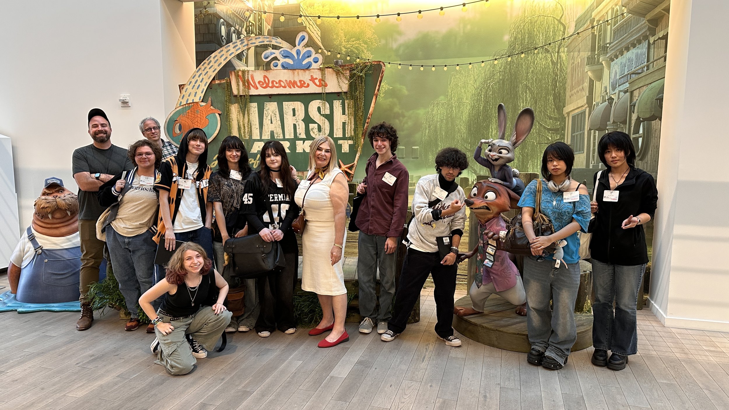 Interlochen Arts Academy Students at the Walt Disney Animation Studios.