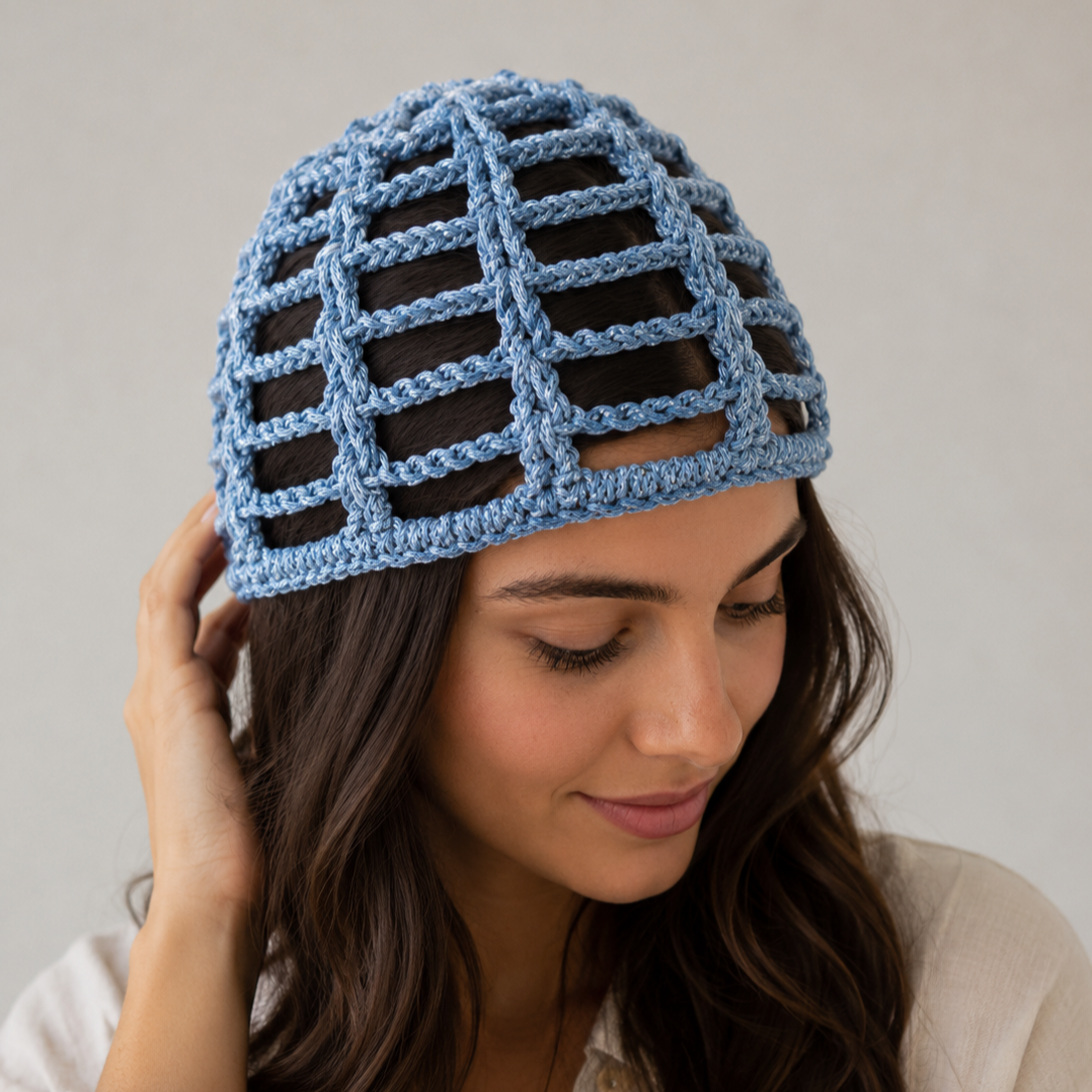 Cuffia crochet Fly