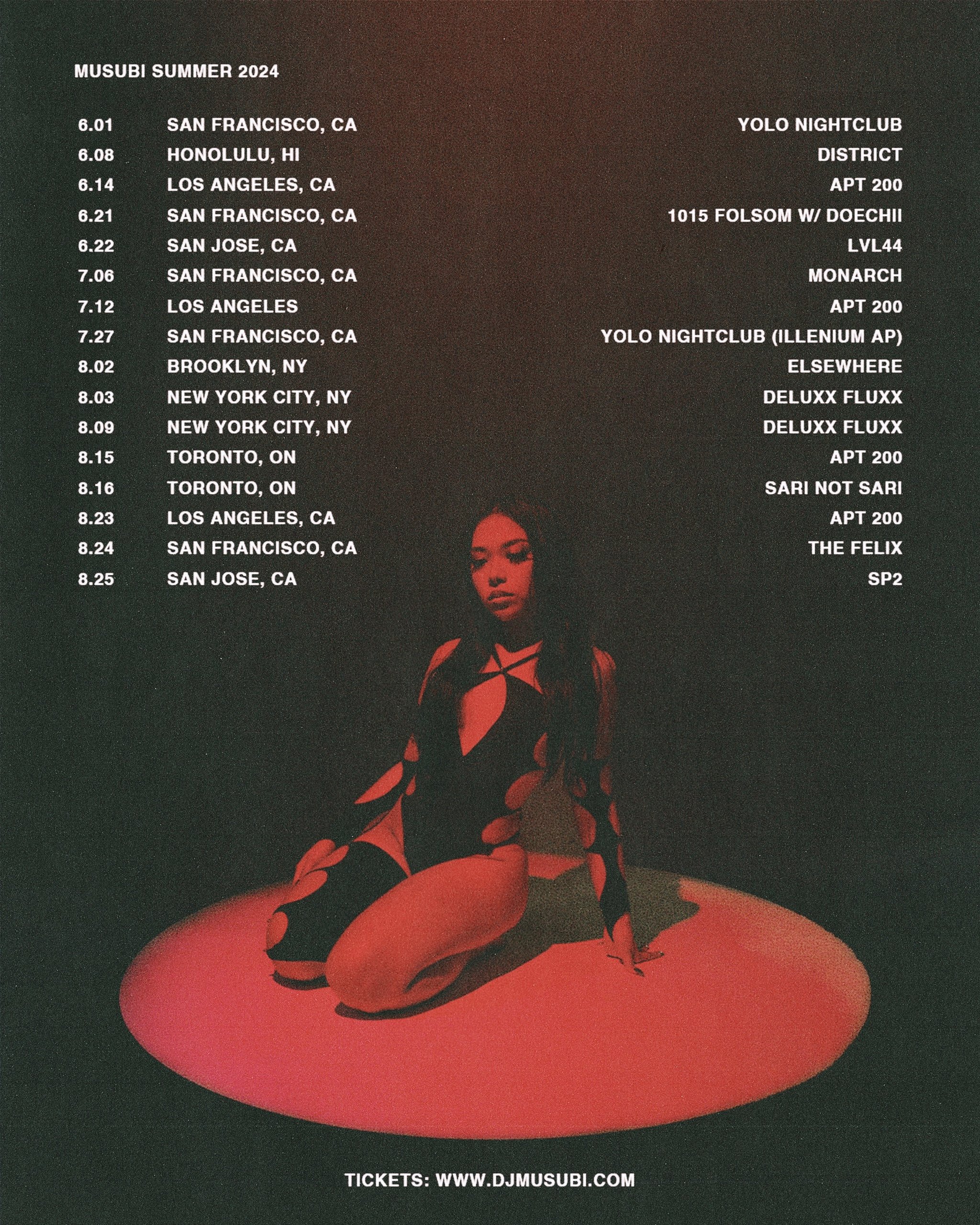 Tour Flyer Design for MUSUBI