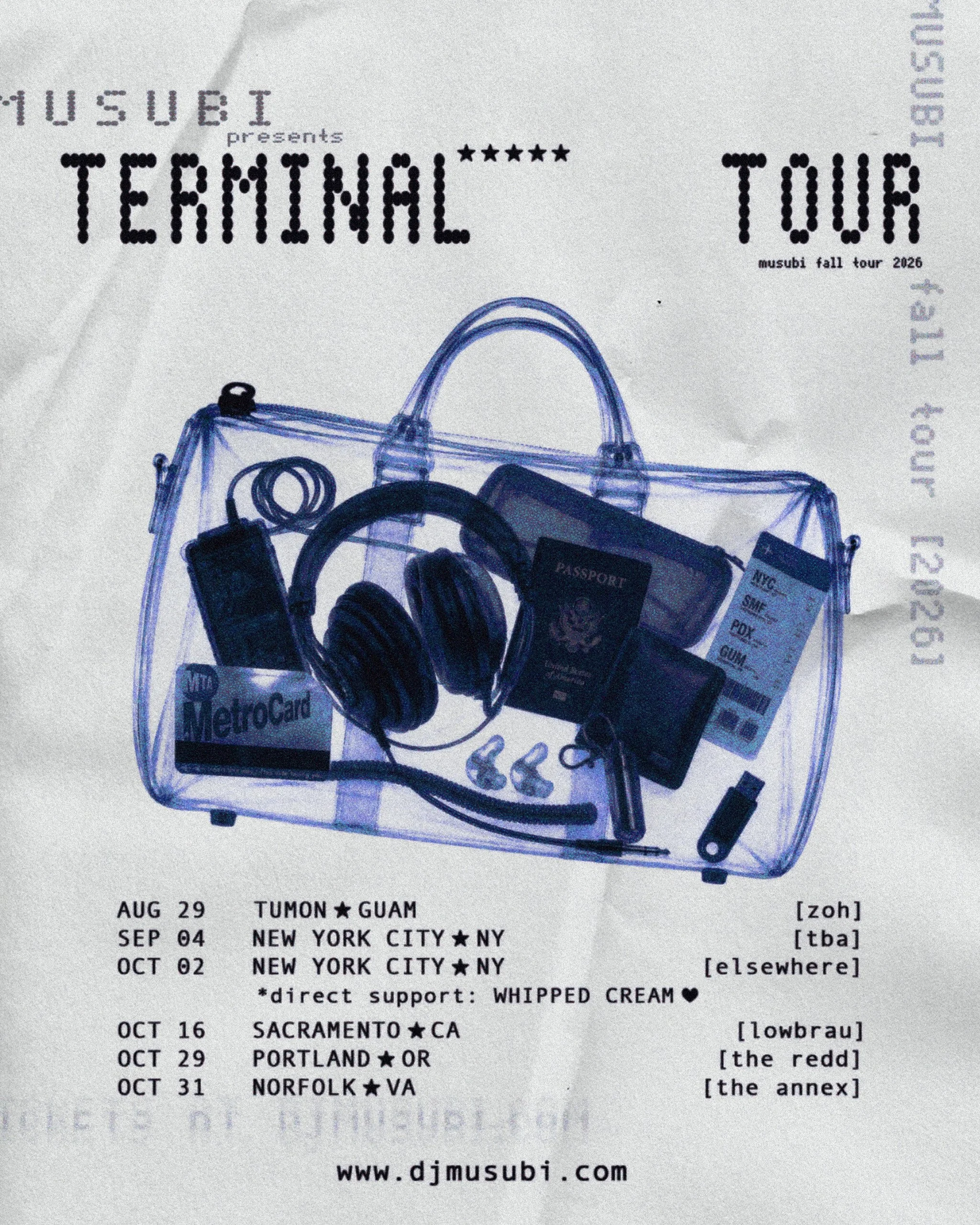 Tour Flyer for MUSUBI V.1