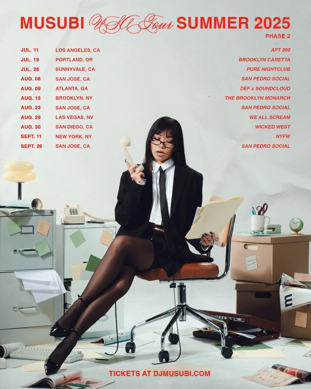 Tour Flyer Design for MUSUBI