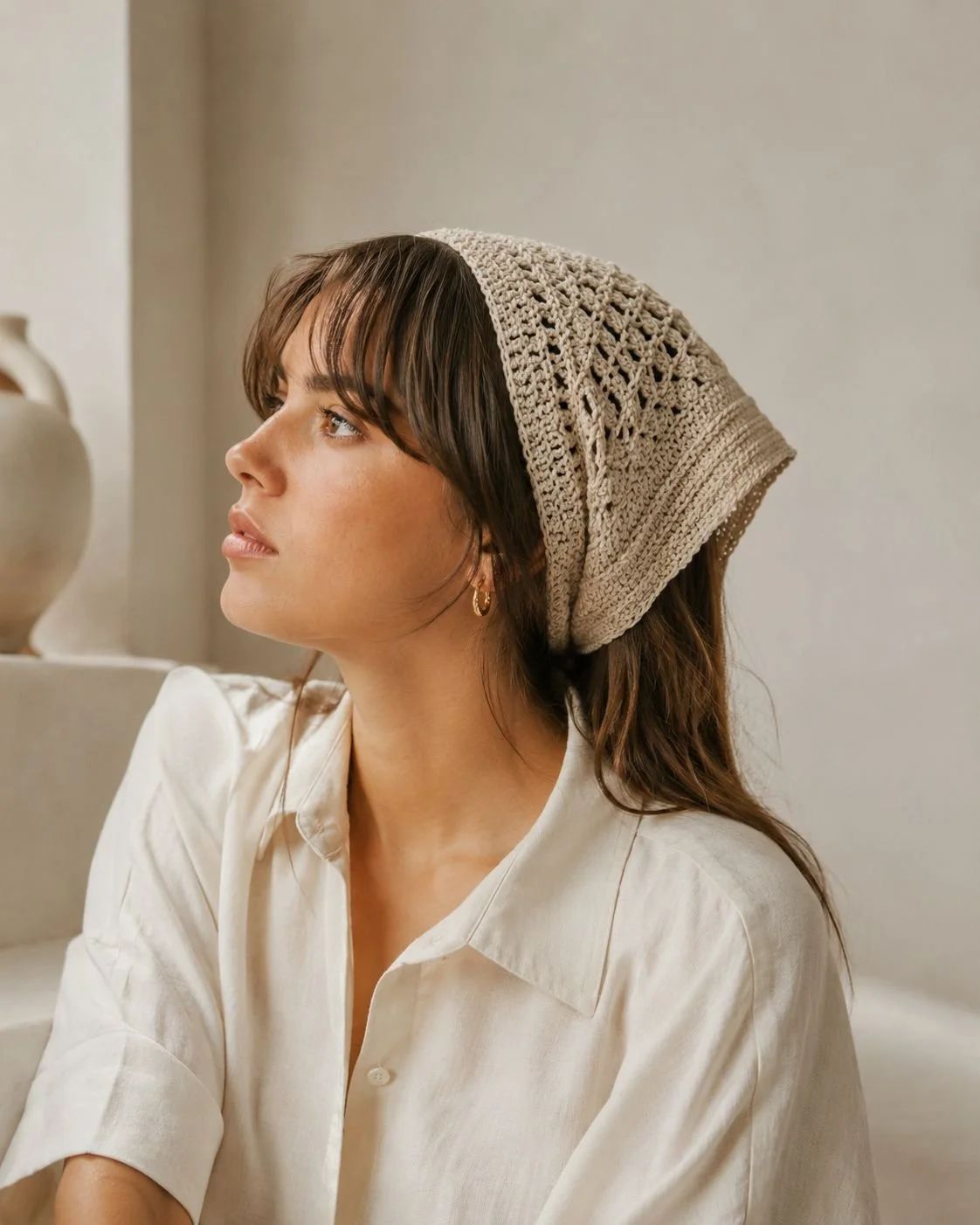 El örgüsü bandana aksesuarları Dudus Handmade