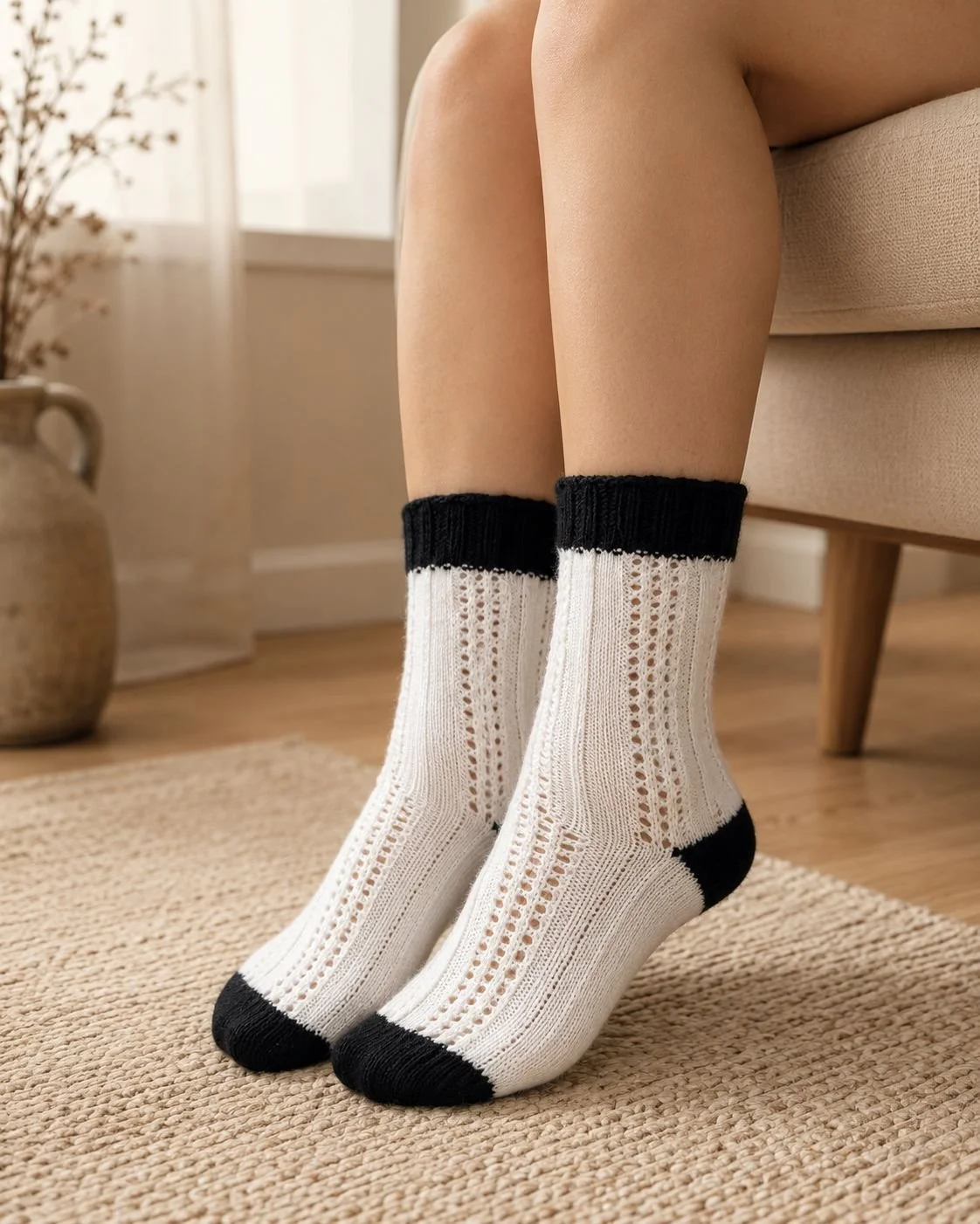 Duduş Handmade el örgüsü patik