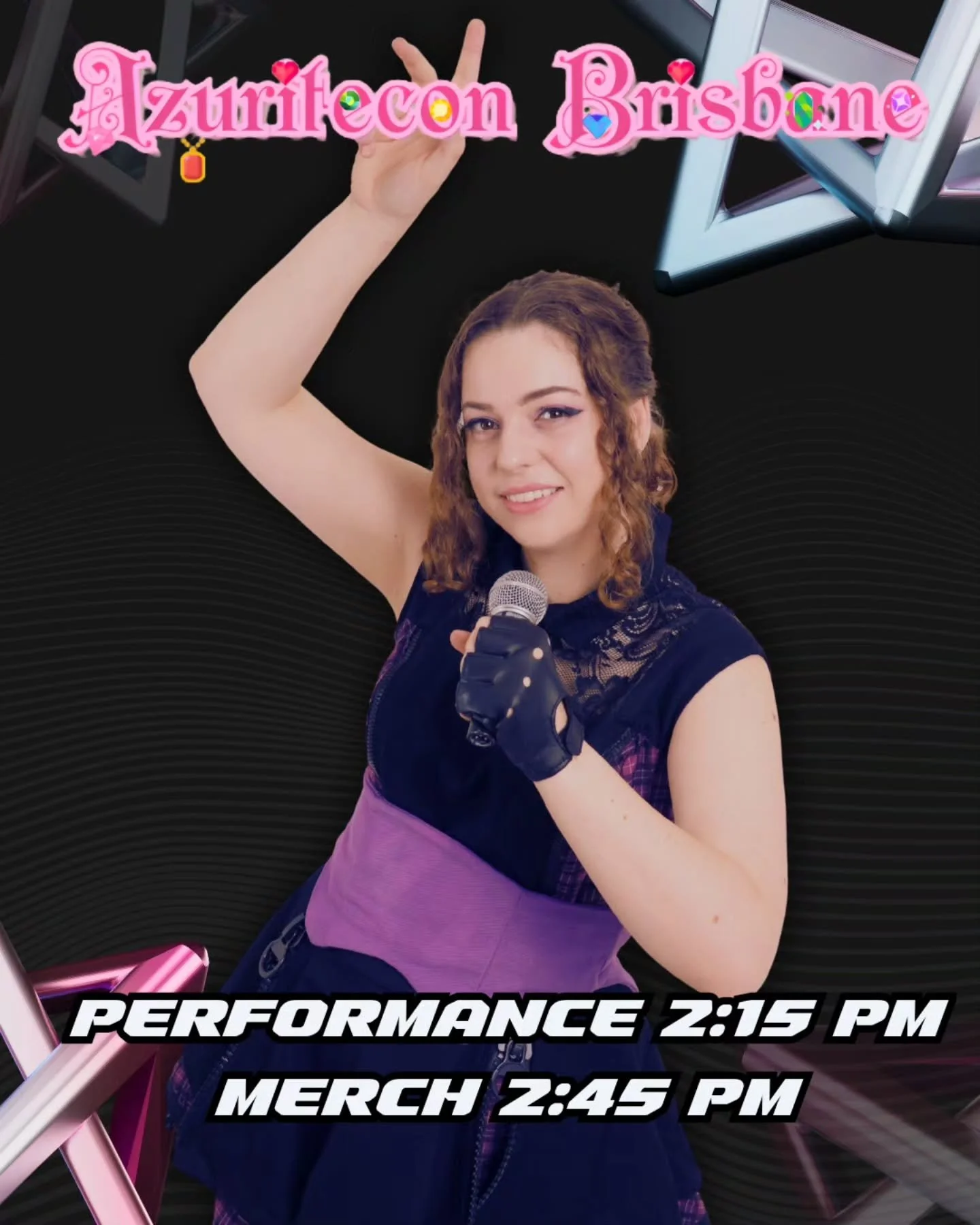 Heyo! It's time to put the pedal to the metal for @azuritecon! 

I'm going to perform for the first time in my M3TAL costume. That's right! It's time to crack out this bad boy and perform in it...finally!

 If you haven't bought tickets yet you need 