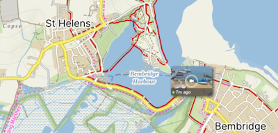 Location map, Bembridge Harbour