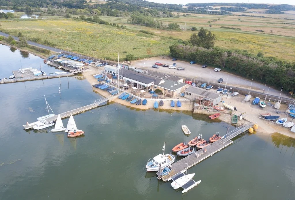 Aerial photo of Brading Haven Yacht Club