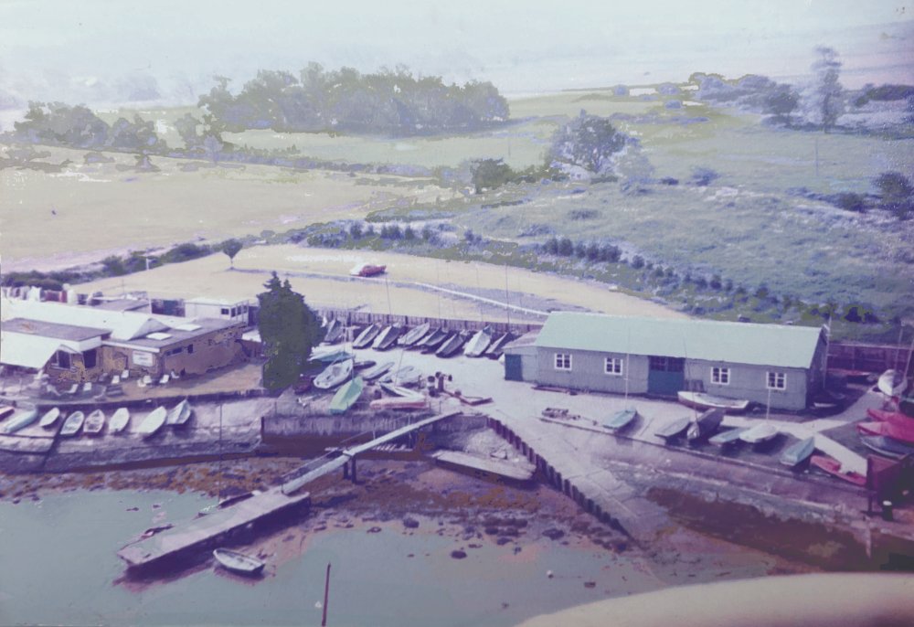 Aerial view of the club in the 1970s