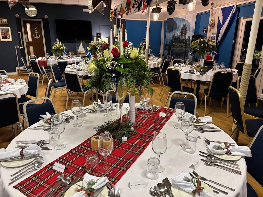 Burns Night is celebrated every year at Brading Haven Yacht Club