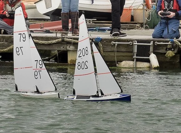 Radio-controlled yachting at Brading Haven Yacht Club