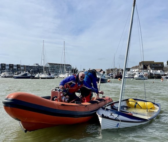 Safety Boat training session in BHYC ribs