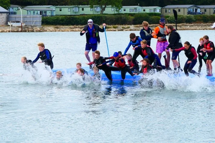 Cadets having fun during training week in the summer