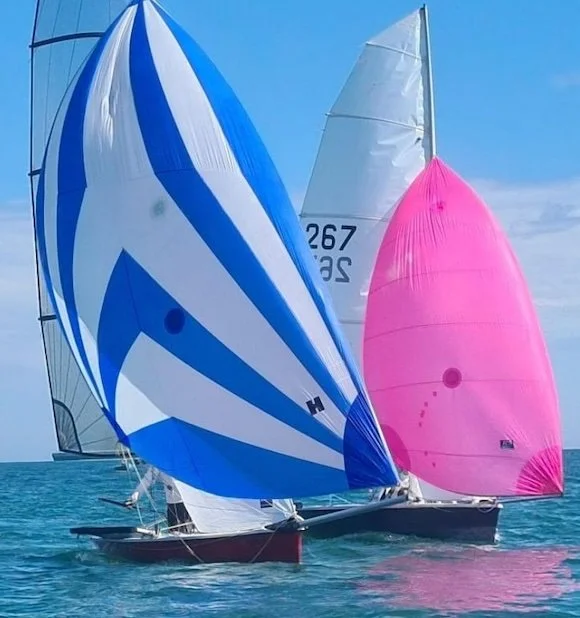 Spinnaker training at Brading Haven Yacht Club.