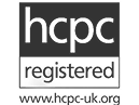 Logo of HCPC, a healthcare professional council.