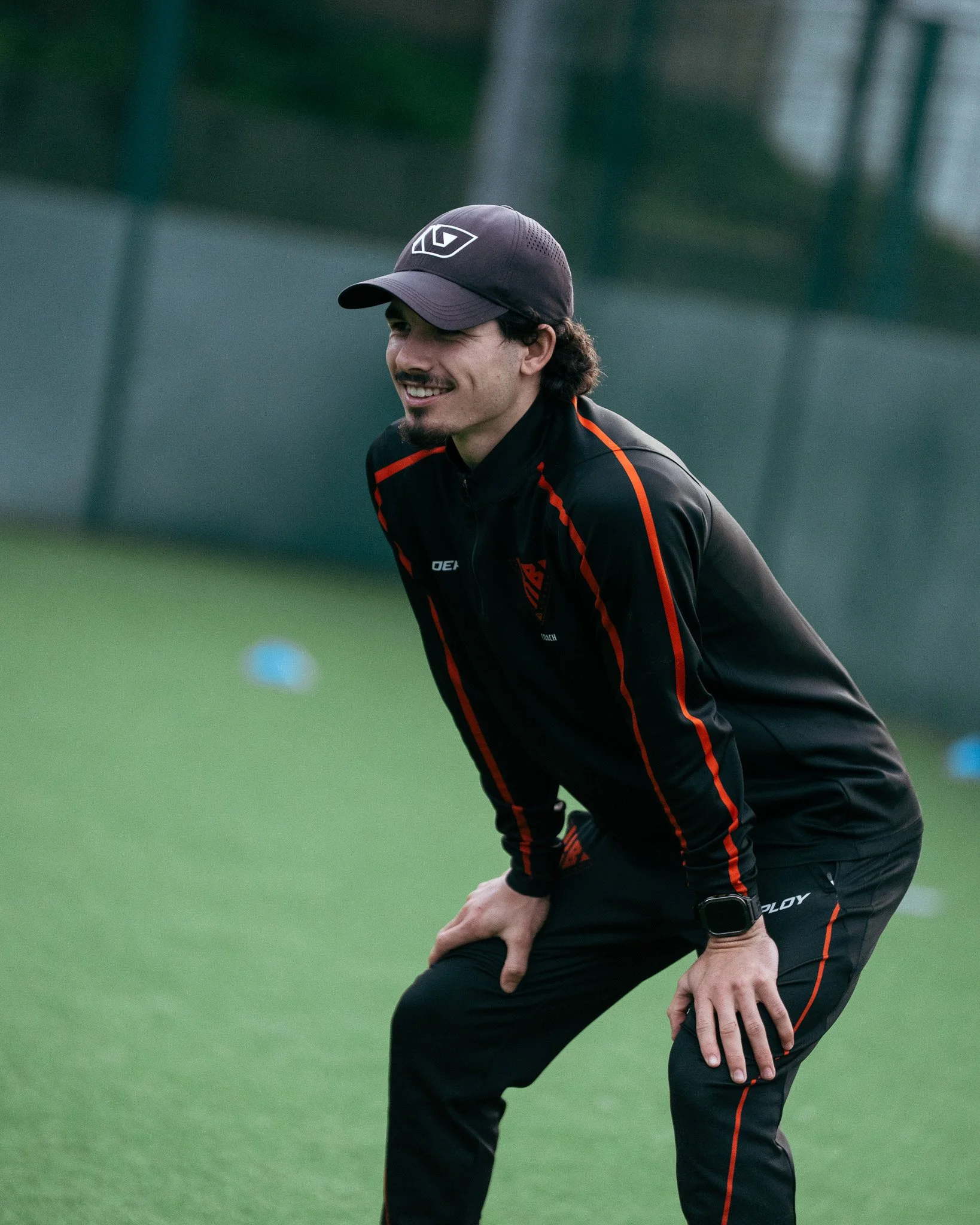 KB Football Academy coach leading a junior football training session in Caringbah.