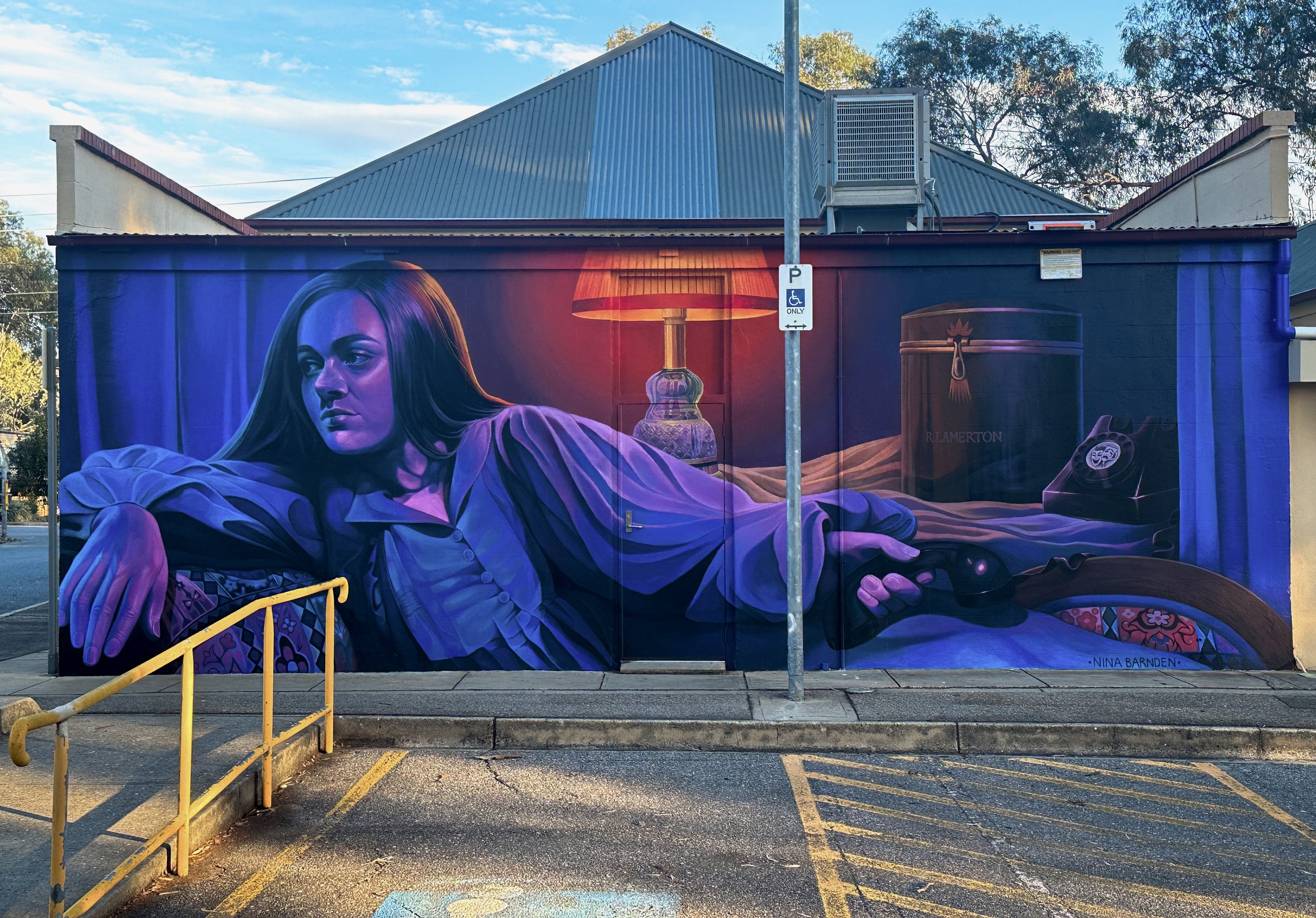 The Curtain Never Closes, 2026, Tea Tree Players Theatre, Surrey Downs, South Australia, 3.2 × 9m
