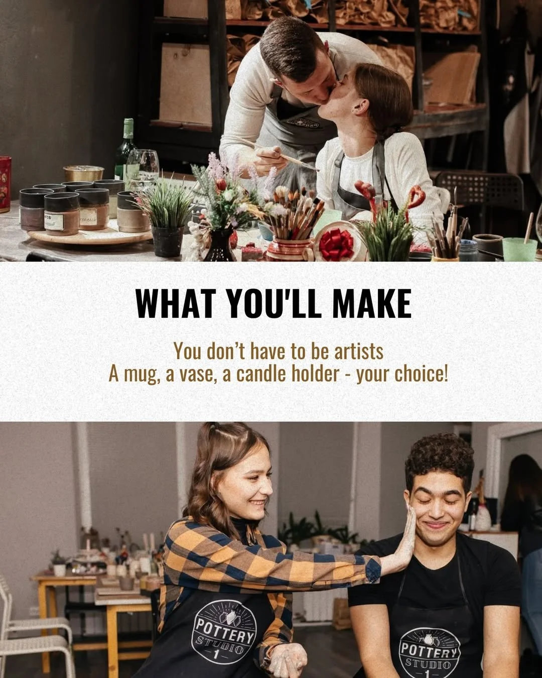 pottery wheel class for couples Austin
    
