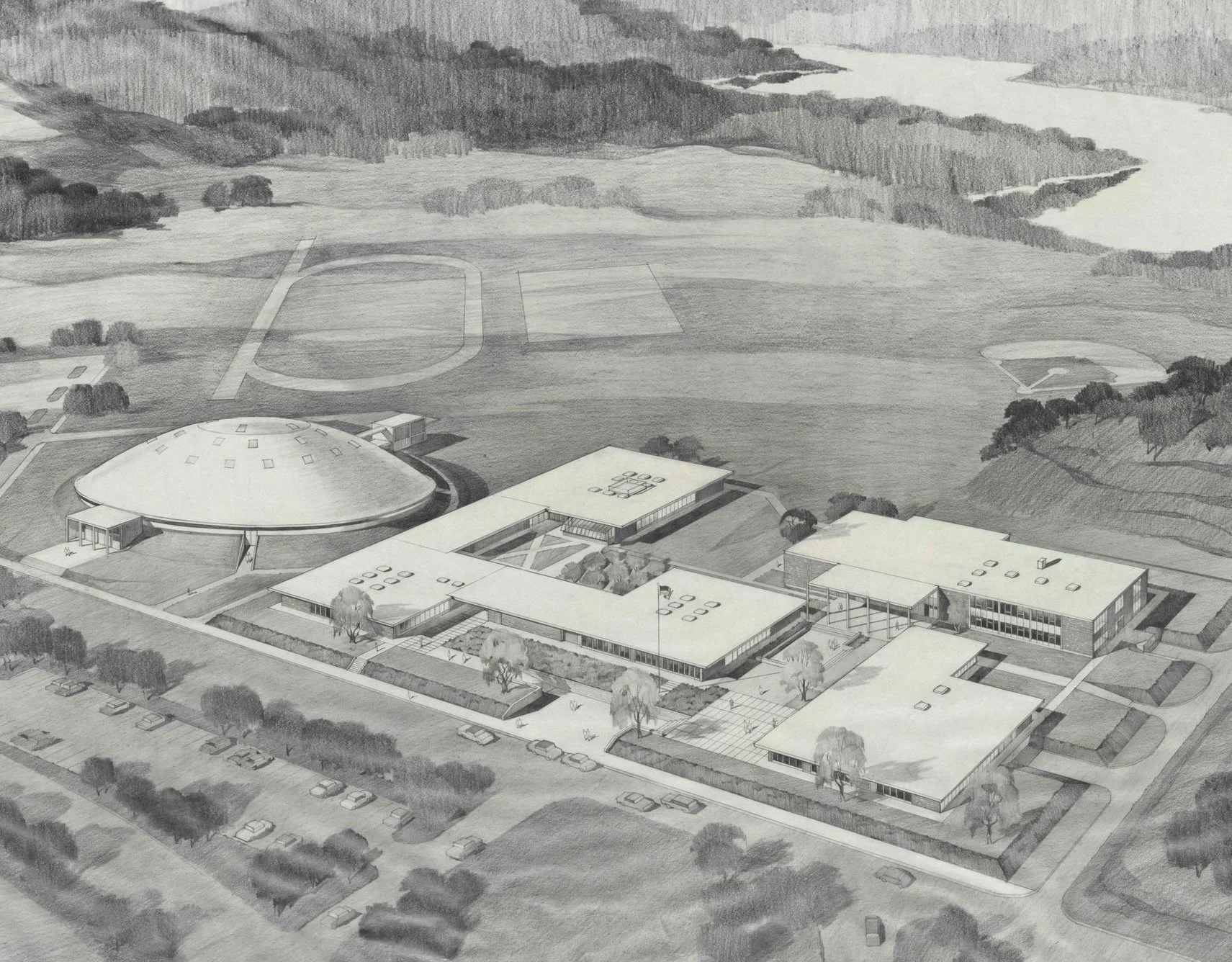 Wayland High School, Wayland MA (ca. 1960)