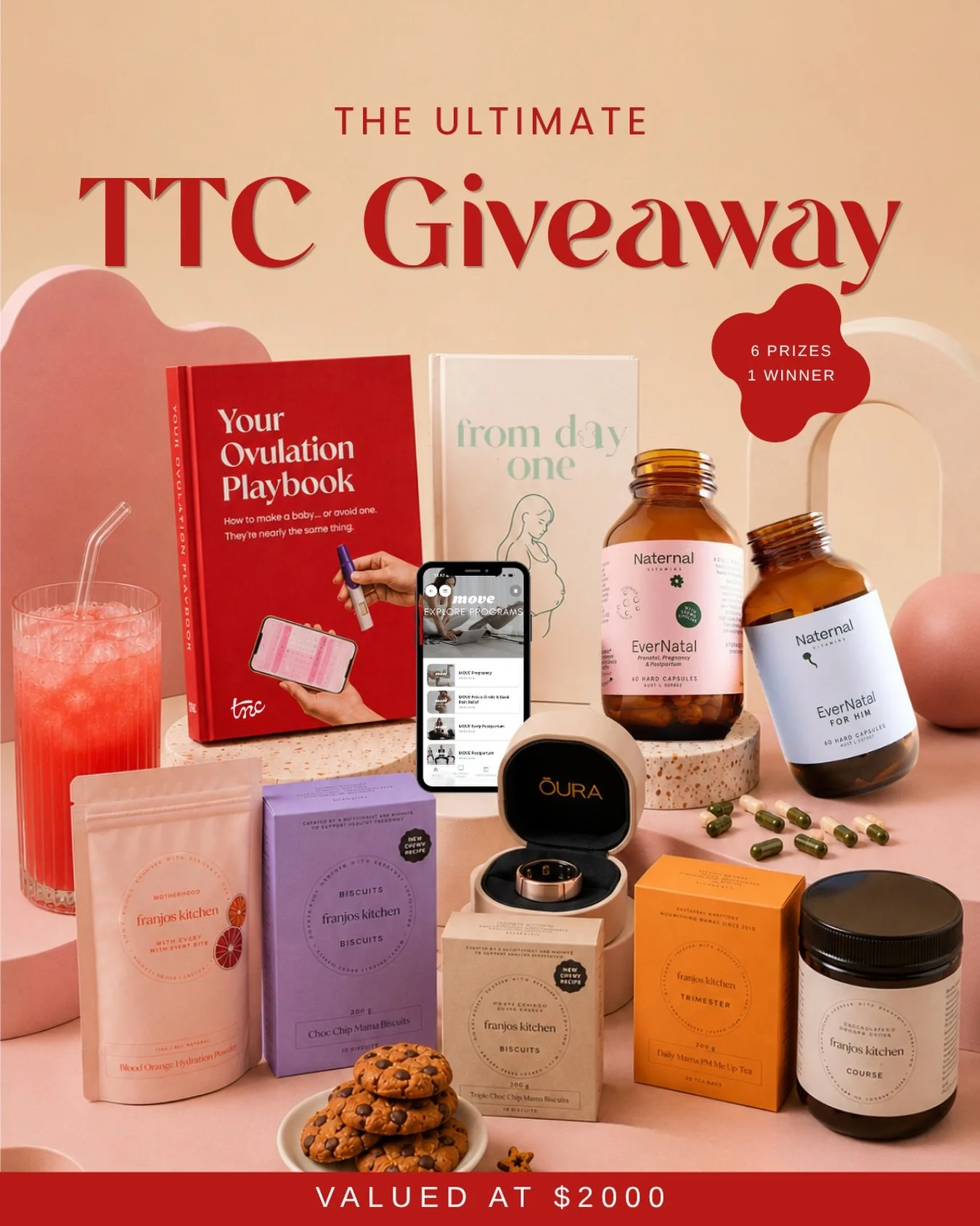 ✨ TTC? Trying. Thinking about it. Or just here for the freebies? We don't judge. ✨

This might just be the ULTIMATE fertility giveaway... but let's be honest, even if you're not trying for a baby, you'd probably still want to win it.

One lucky perso