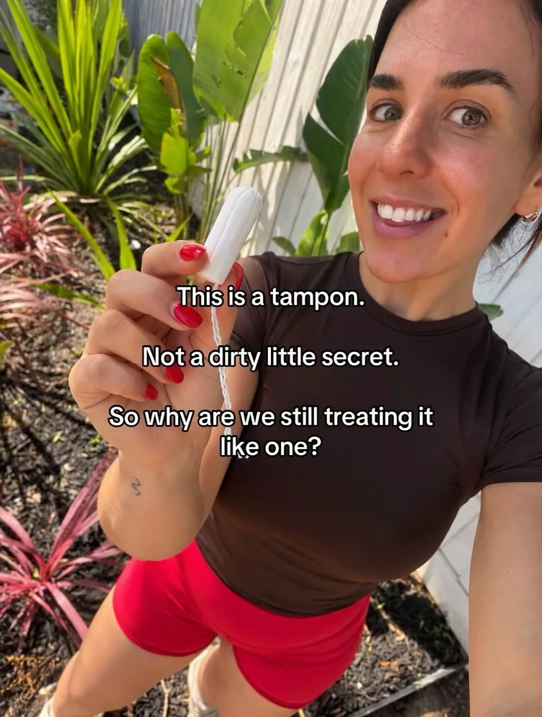 Who the hell decided a tampon needed to be smuggled into a bathroom?

The tampon up the sleeve. The whisper to a friend. The panic when one falls out of your bag.

We've spent generations telling girls that periods are normal, while teaching them to 
