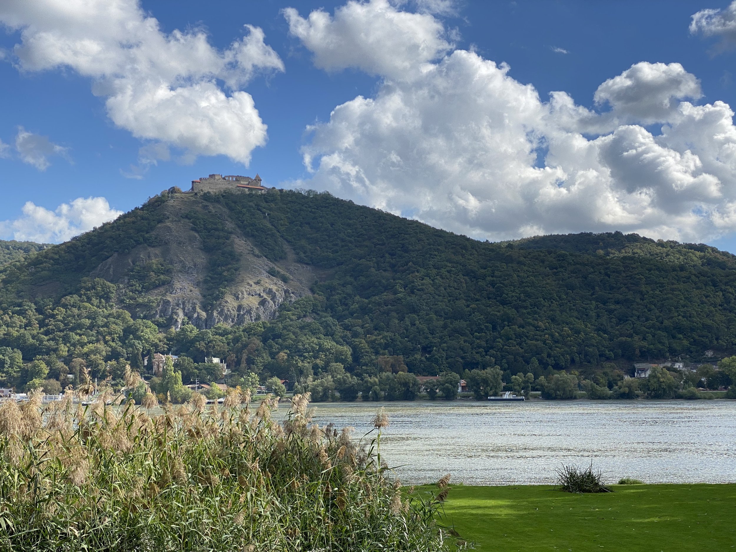 View of Visegrád High Castle from the Danube