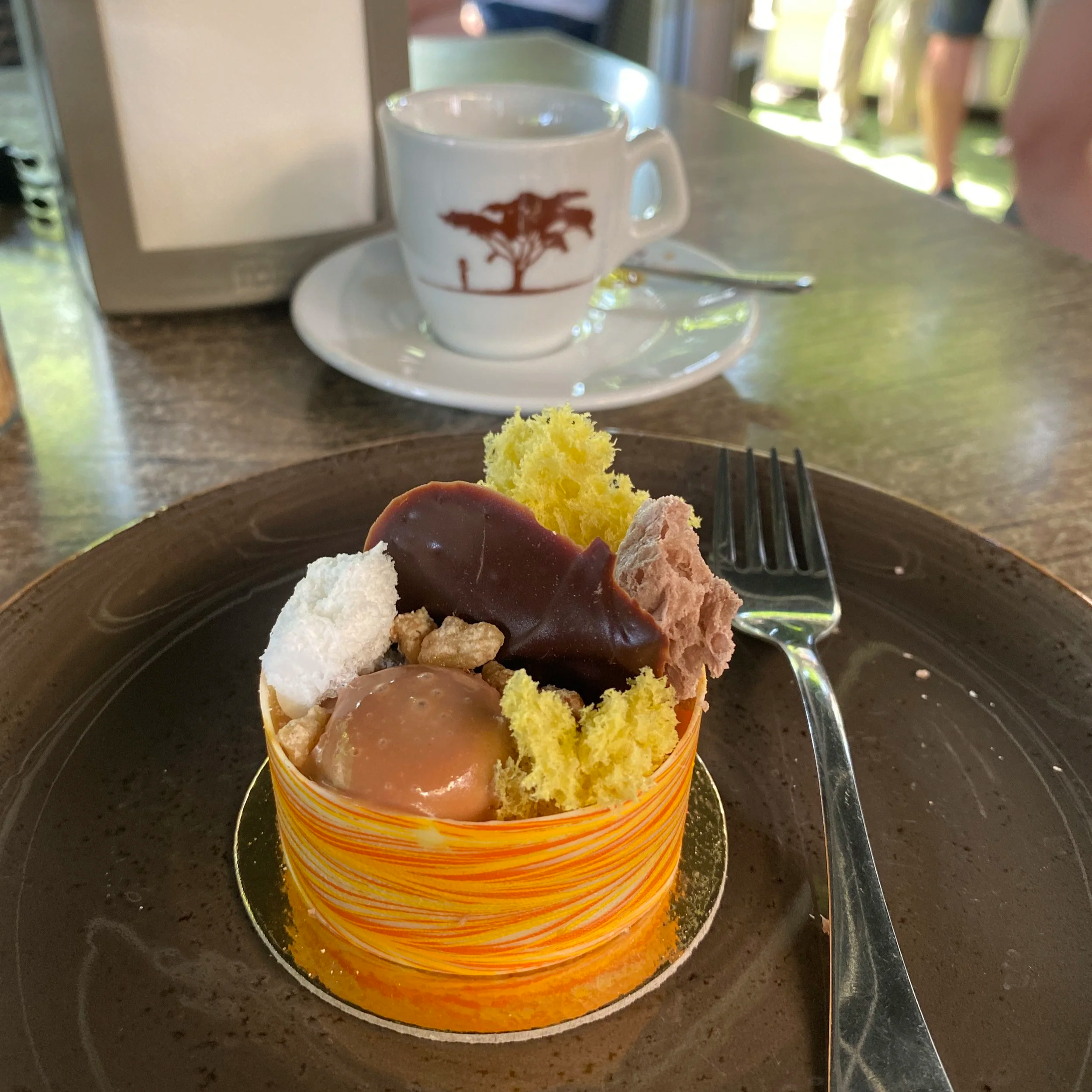 Pastry art with colorful pastry in Vác, Hungary
