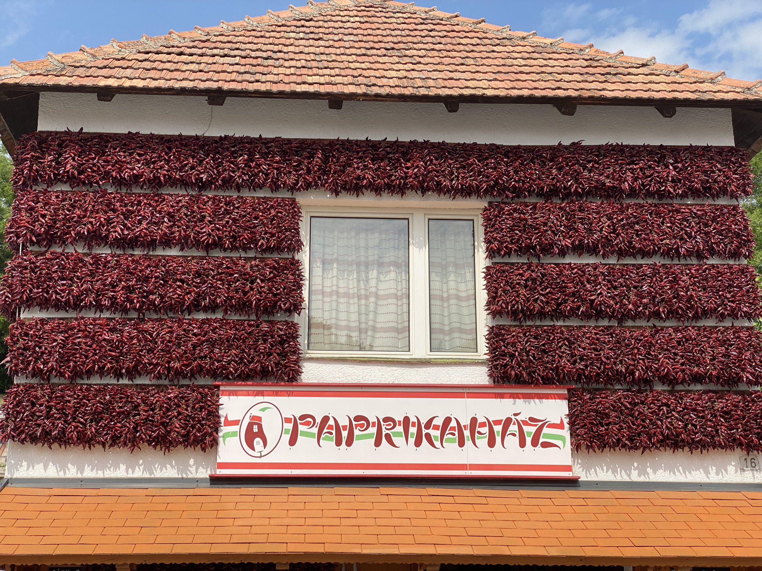 House full of paprika in Tihany