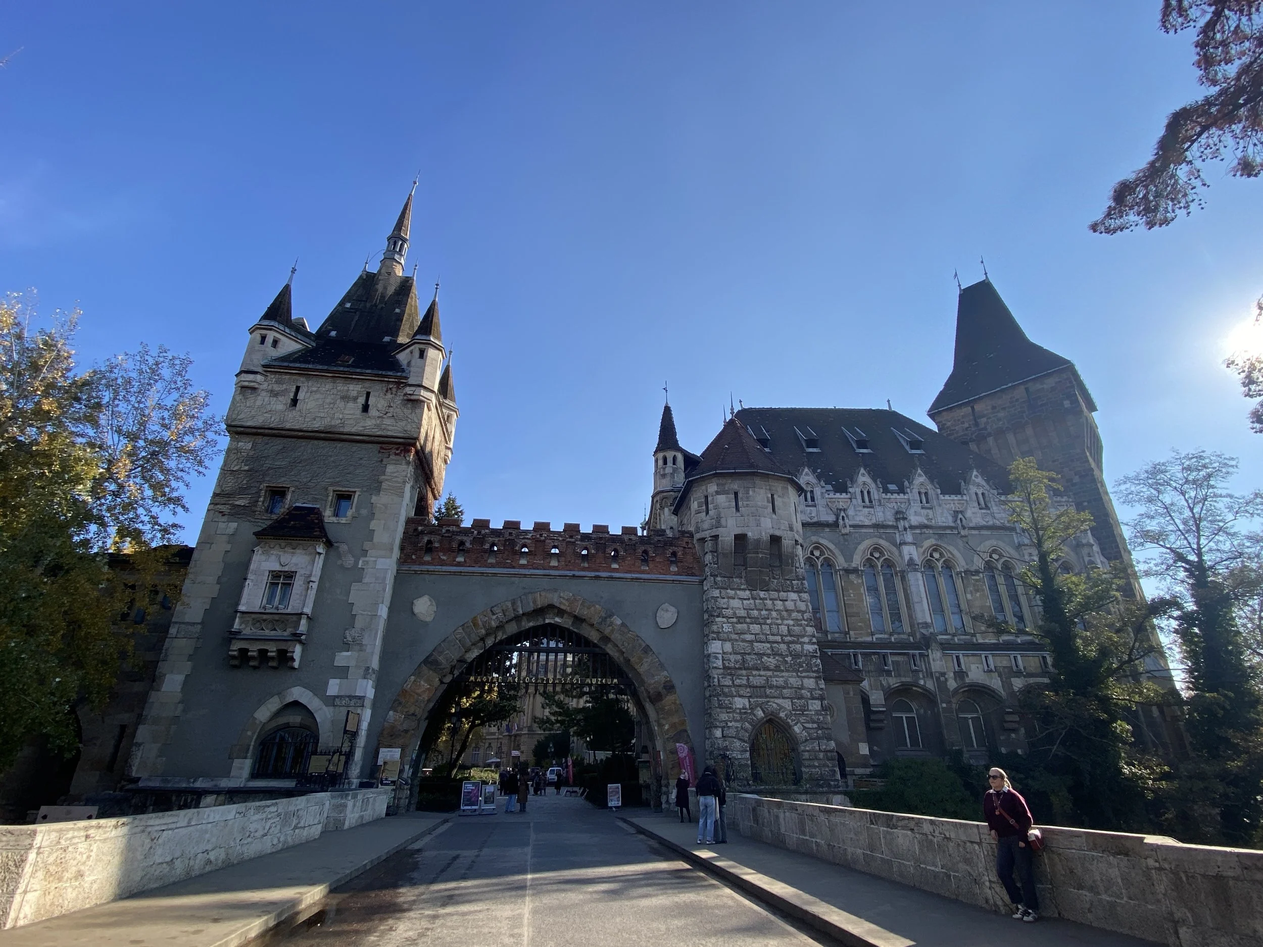 Vajdahunyad Castle in the City Park in Budapest, Hungary