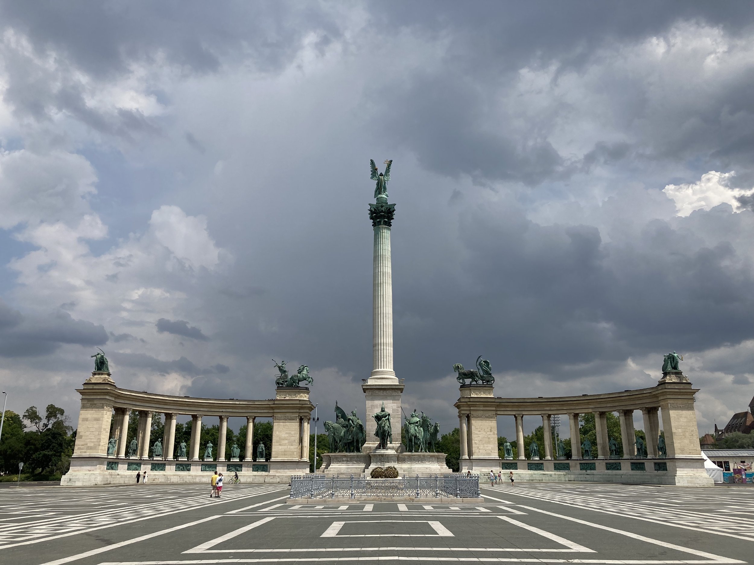 Heroes' Square in Budapest, Hungary