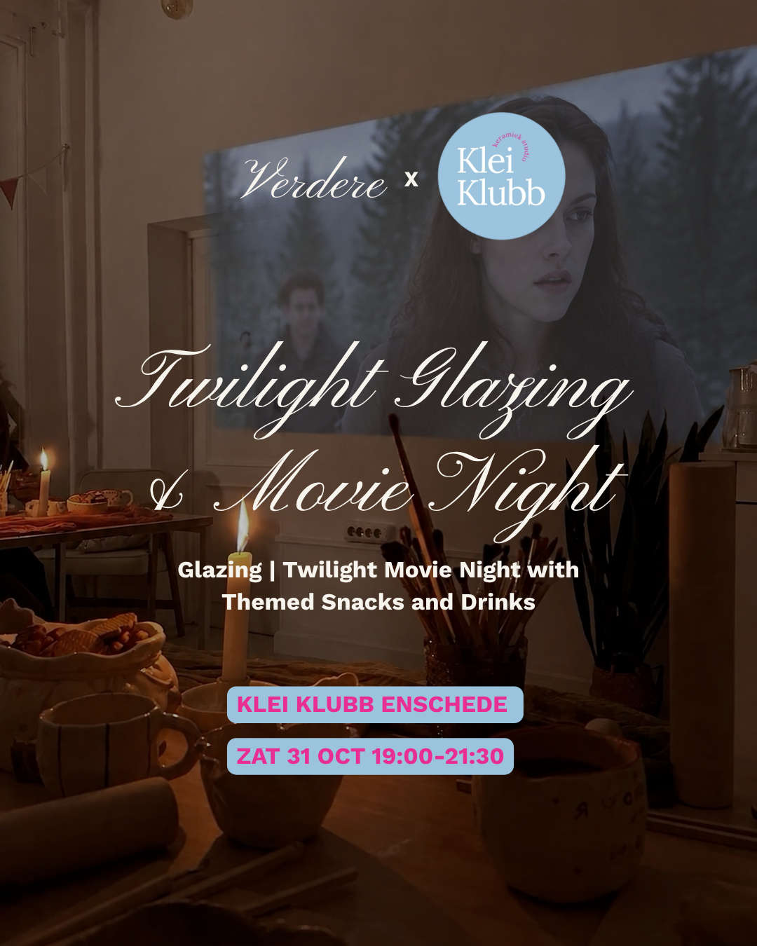 Twilight Glaze: Halloween Ceramics and Movie Night