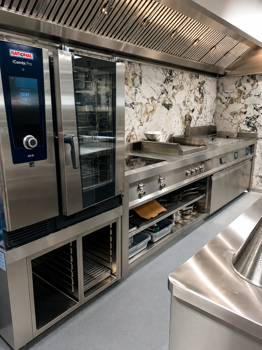 Cocina moderna alta gama, lato rendimiento, europeas, americanas