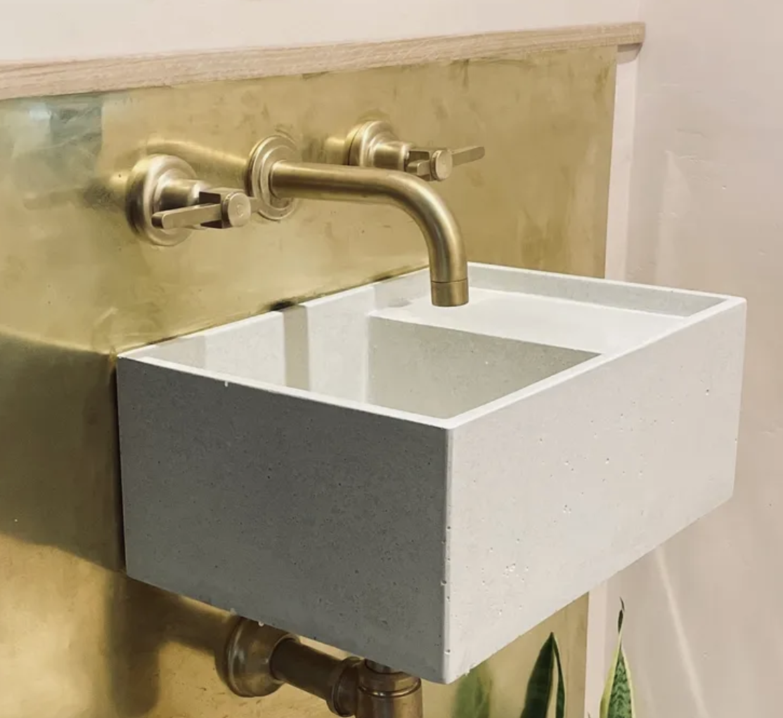 Shop handmade concrete homeware UK polished concrete trays sinks and furniture
