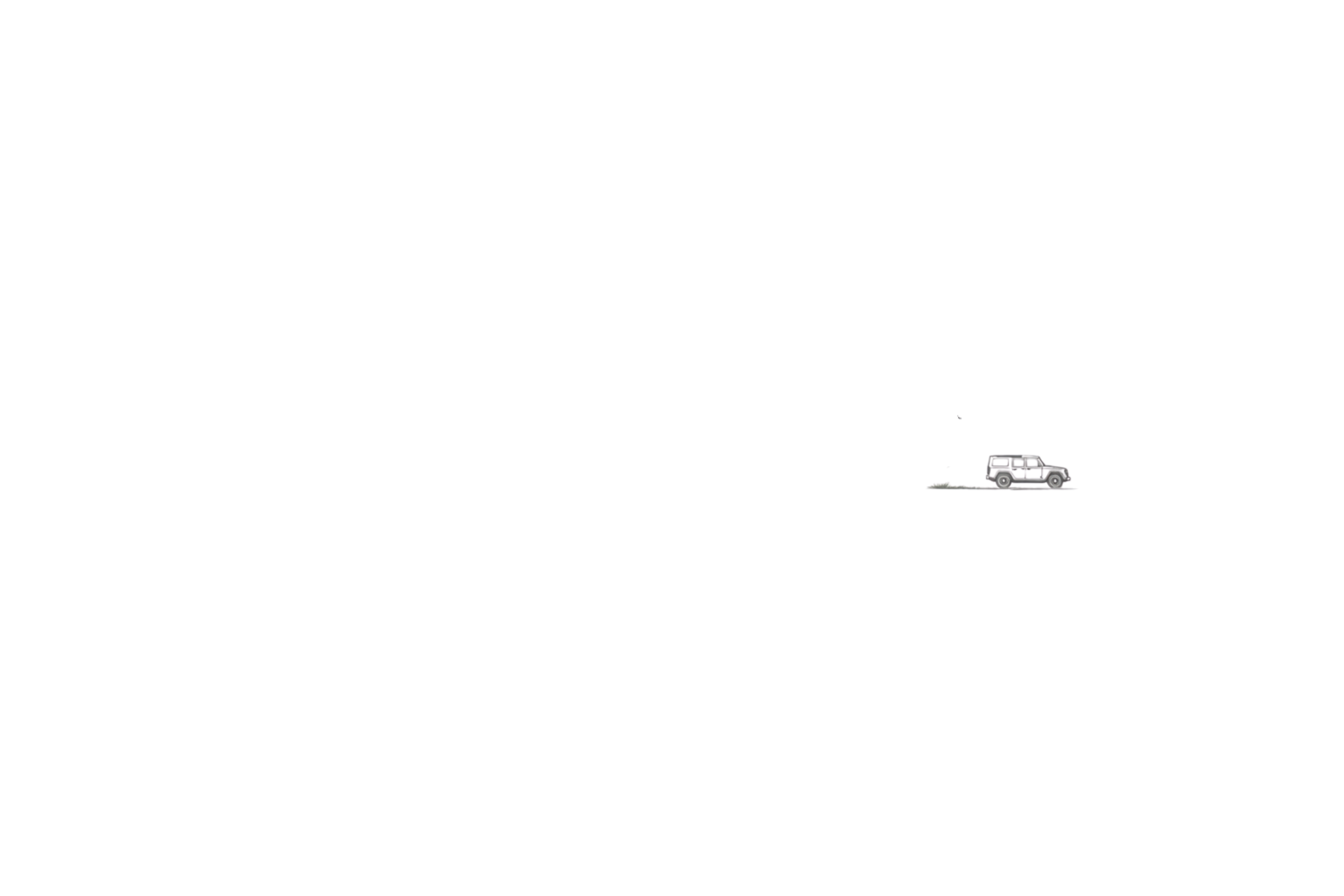 Florida based adventure planning and travel services - icon featuring ineos grenadier - couple transportation and offroading