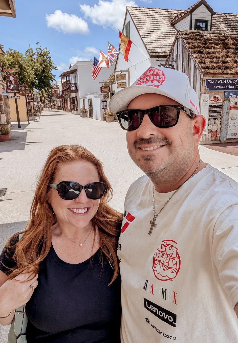 DeShawna and Mike exploring historic St. Augustine, Florida, a reflection of the connection, adventure, and shared experiences that inspired River Branch Adventure Co.