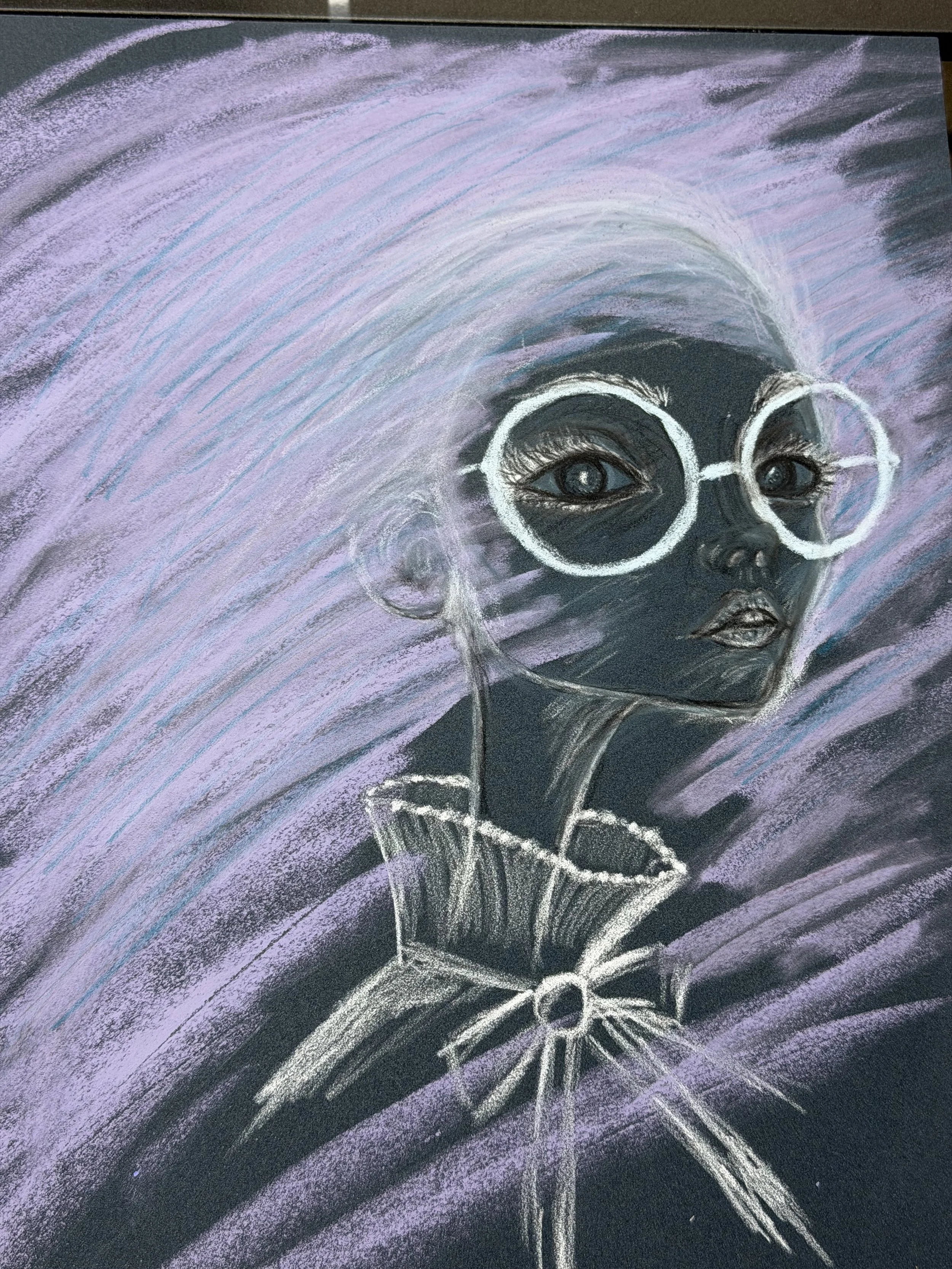 Lavender Static With Witness Eyes