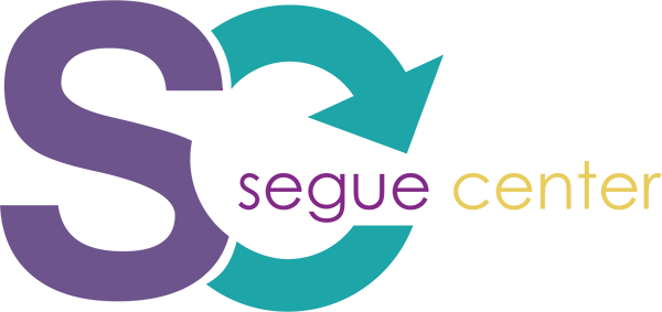 Abstract geometric illustration with purple, teal, and yellow shapes and lines.