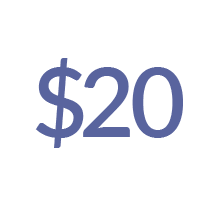 $20 donation amount